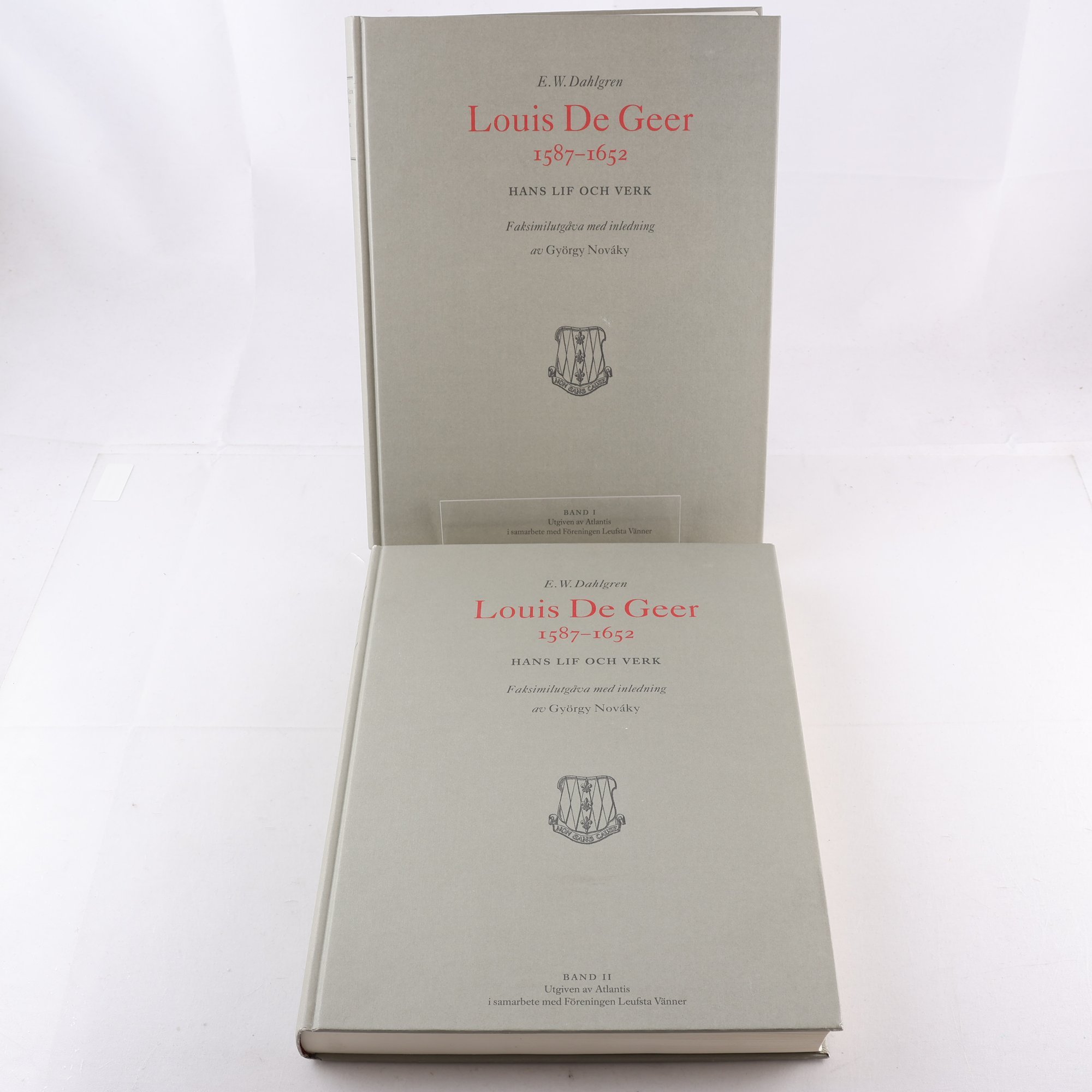 Louis De Geer 1587-1652, Hans lif och verk, del I-II. Samfraktas ej.