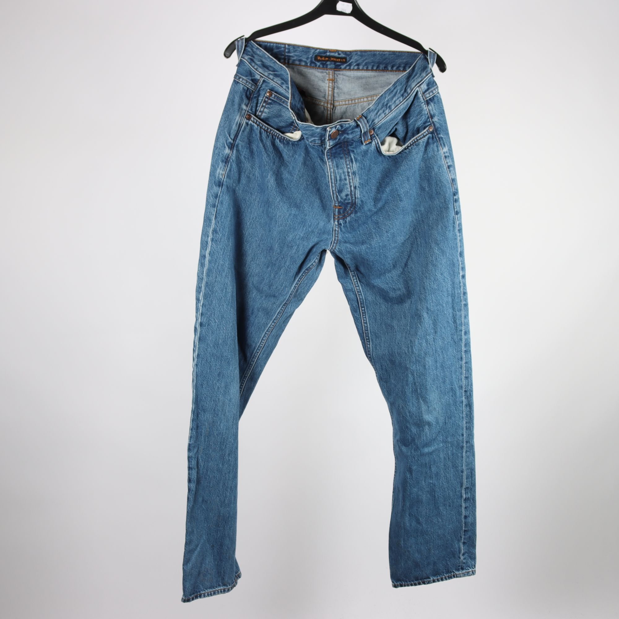 Jeans, Nudie Jeans, rad rufus, blå, stl. 32/34.