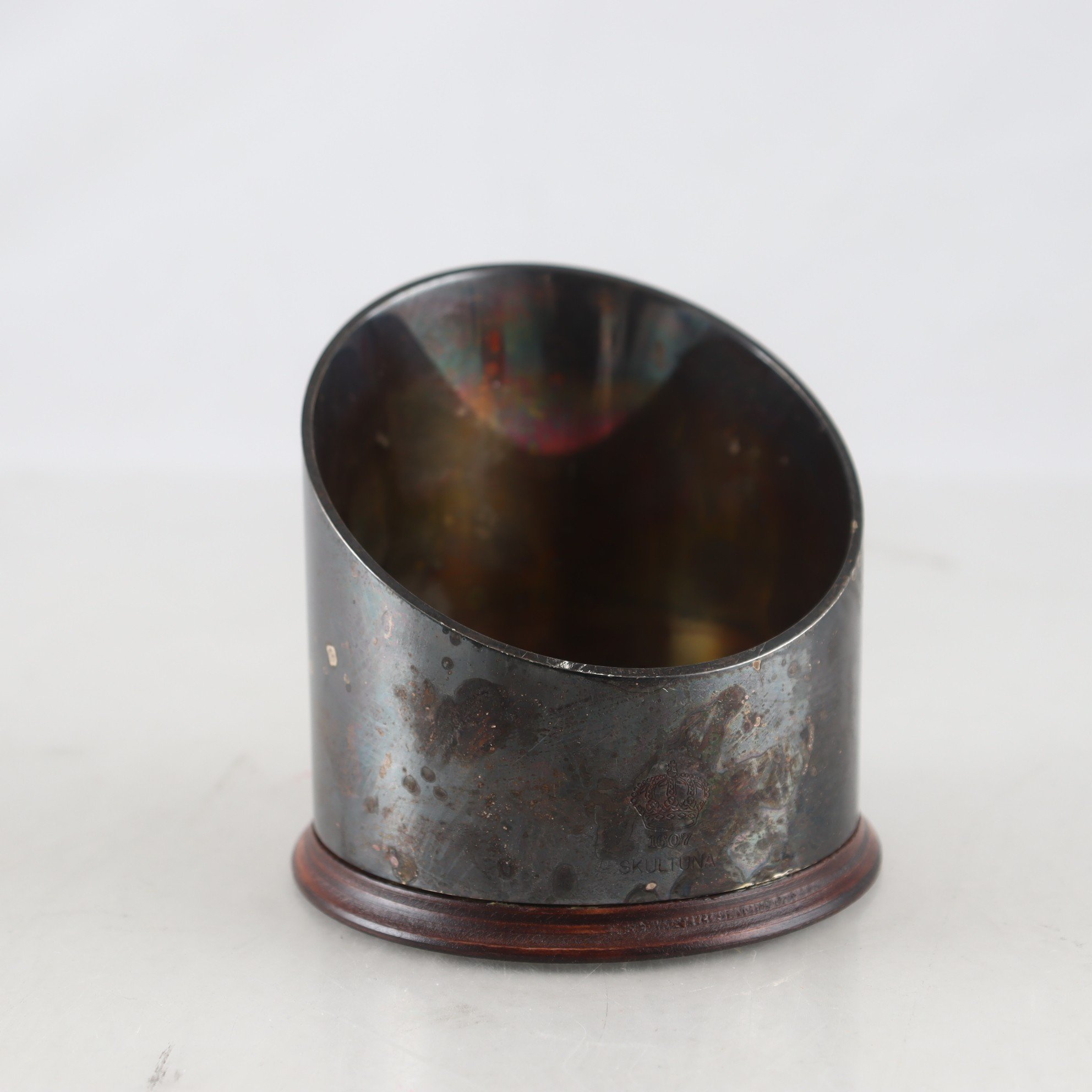 Coaster, mässing, trä, Skultuna