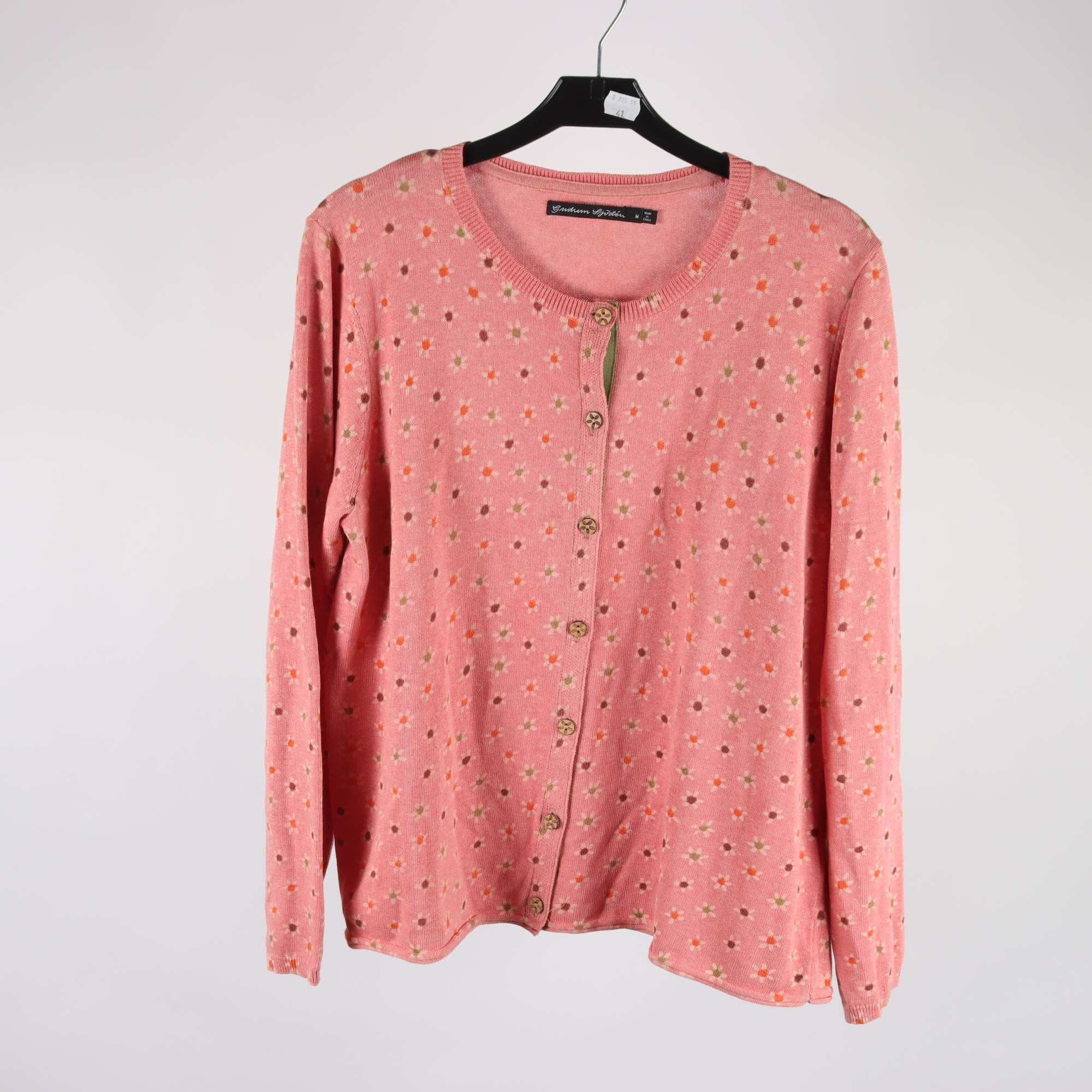 Kofta, Gudrun Sjödèn, rosa, blommig, stl. M