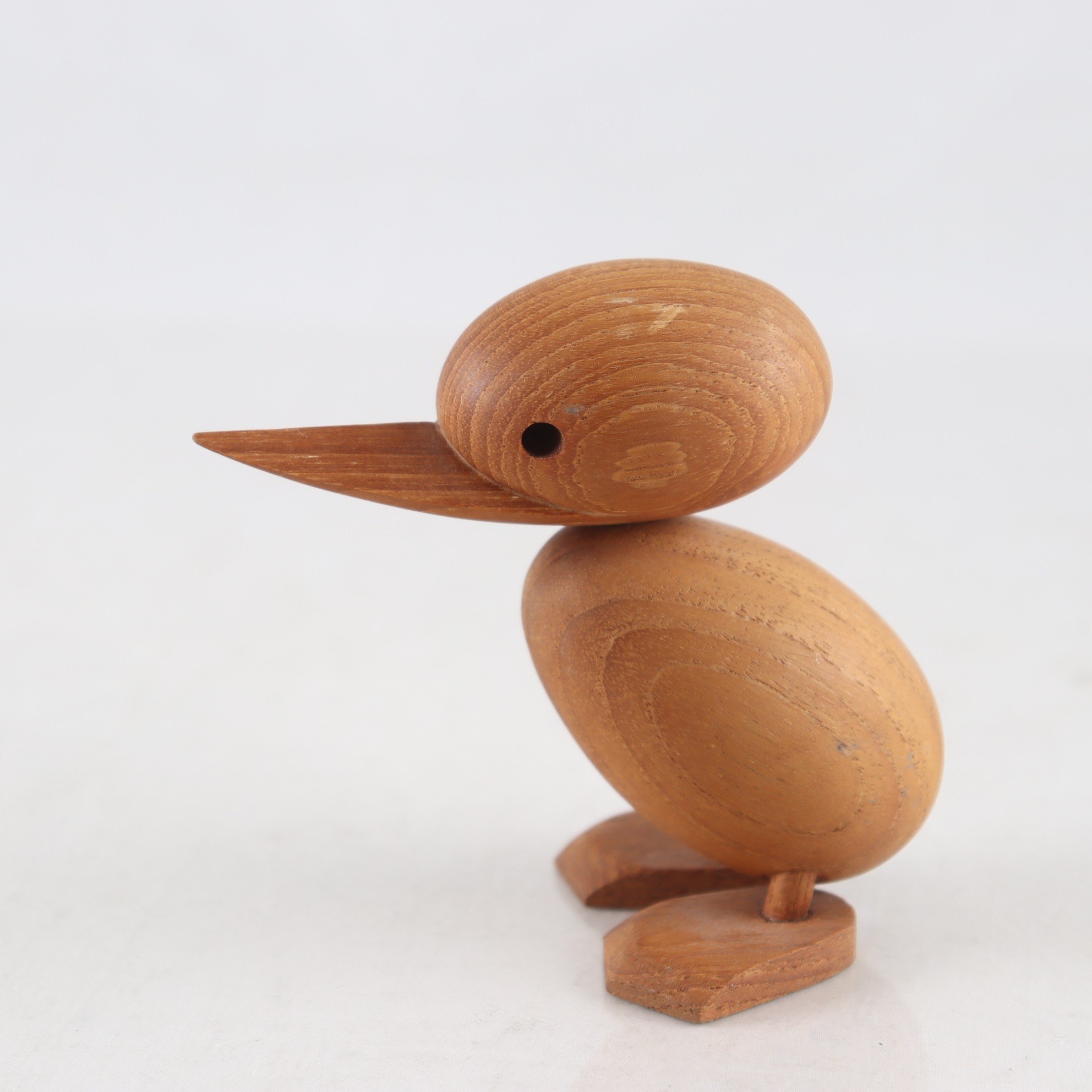 Figurin, anka, teak, Hans Bölling, Danmark, 1950-1960-tal