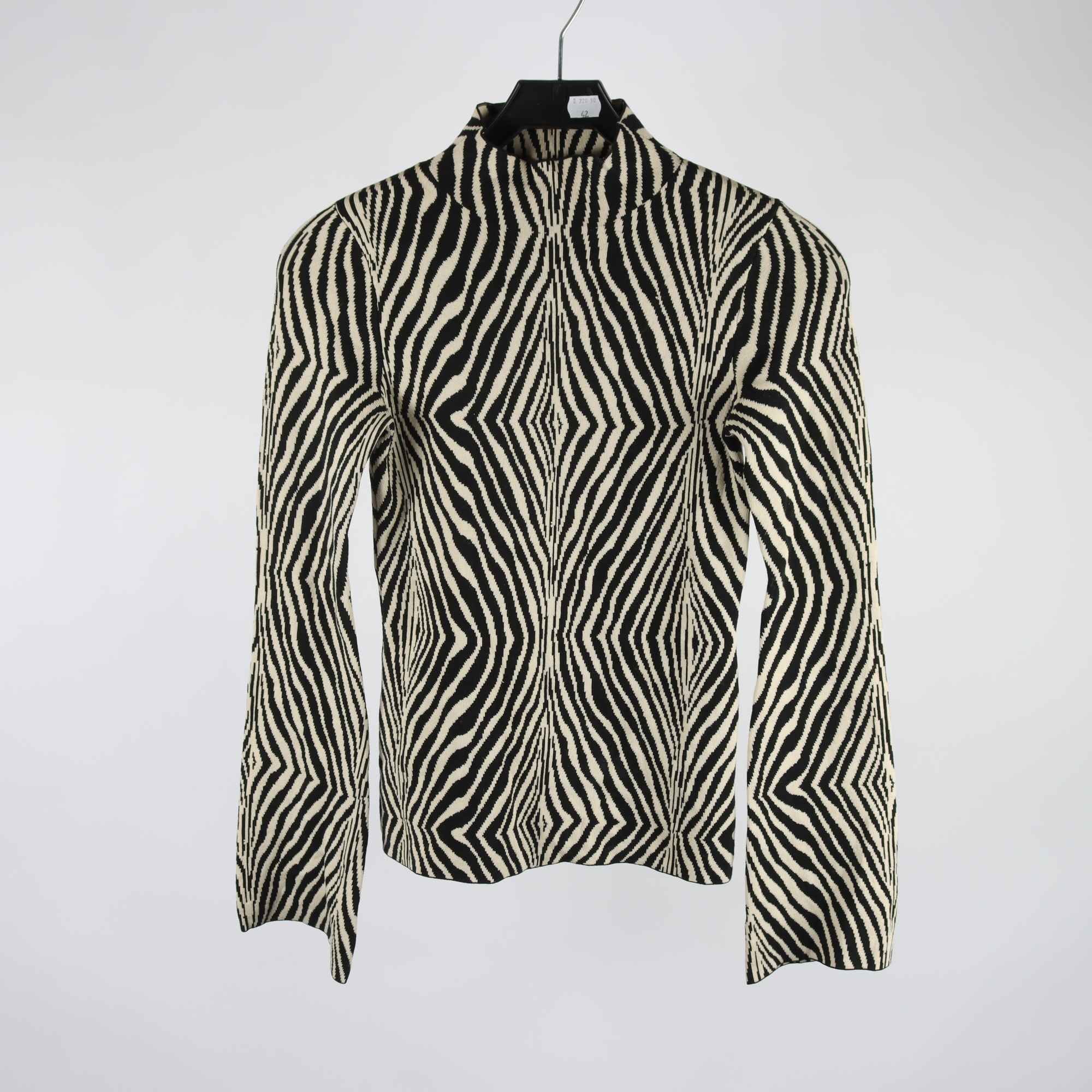 Tröja, By Malene Birger, svart, beige, mönstrad, stl. XS