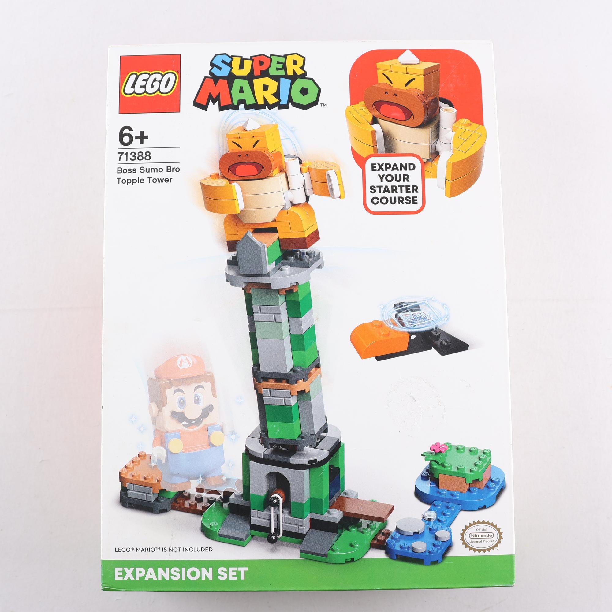 Lego, Super mario, topple tower.