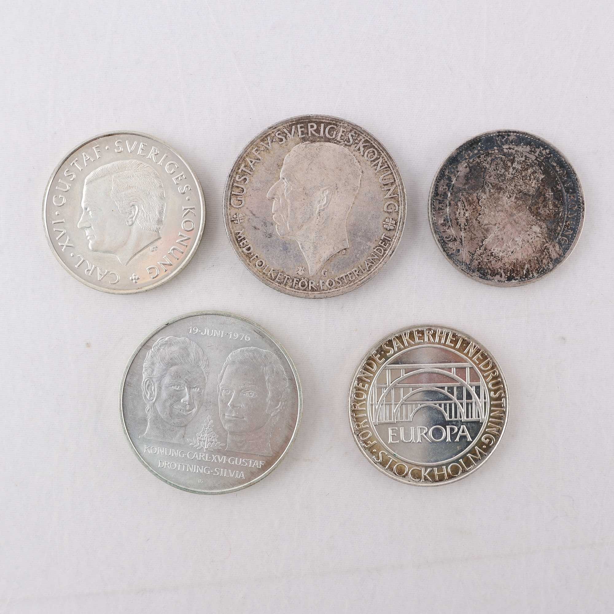 Svenska jubileumsmynt, silver, 900/925