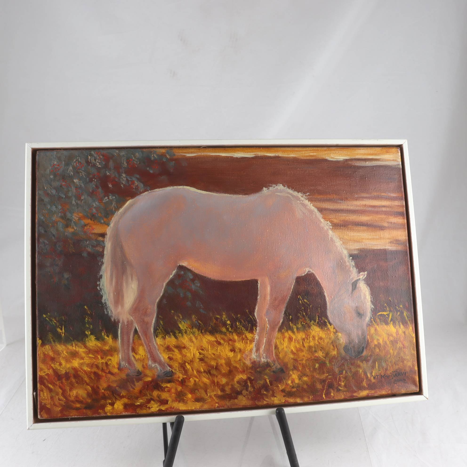 Olja på duk, H.T Kivijärvi, 2002, signerad, Finland. Endast avhämtning.