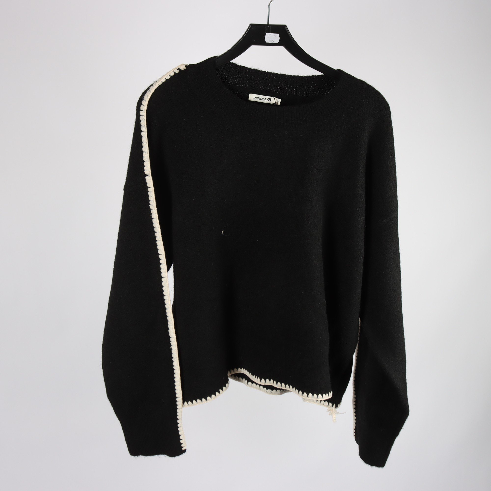 Tröja, Indiska, svart, ull, alpaca, stl. M.