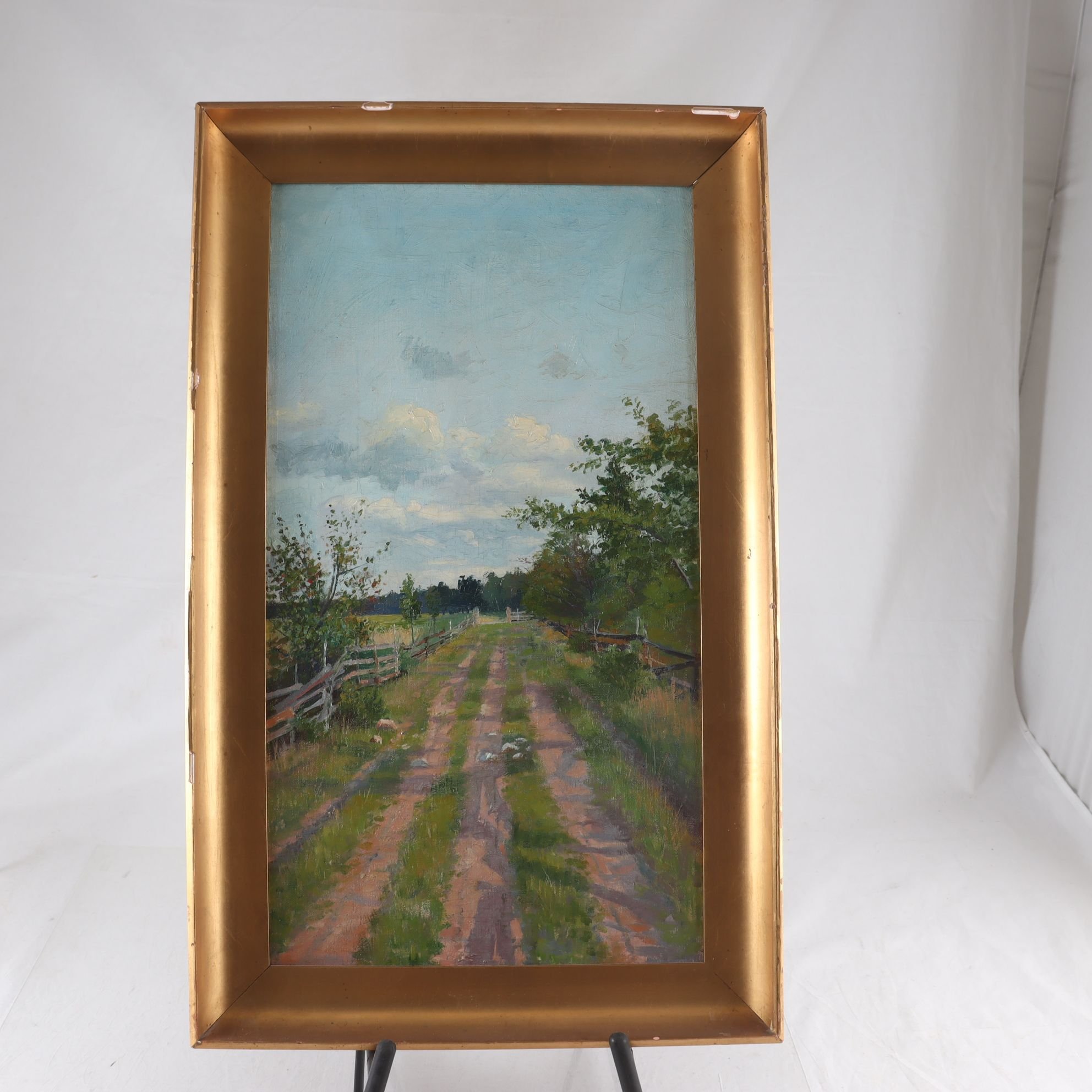 Olja på duk, landskap. Endast avhämtning.