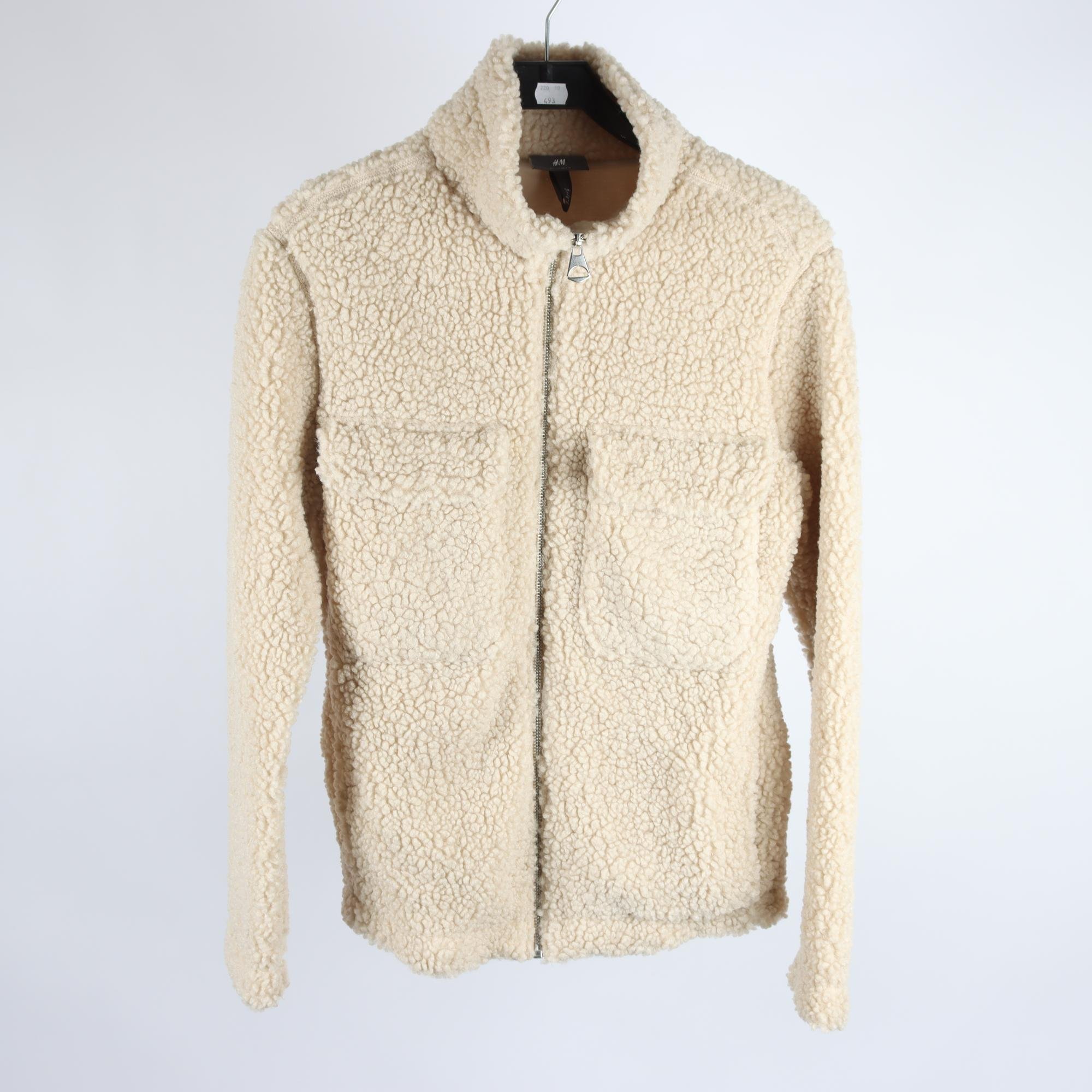 Teddytröja, H&M, beige, stl. S.