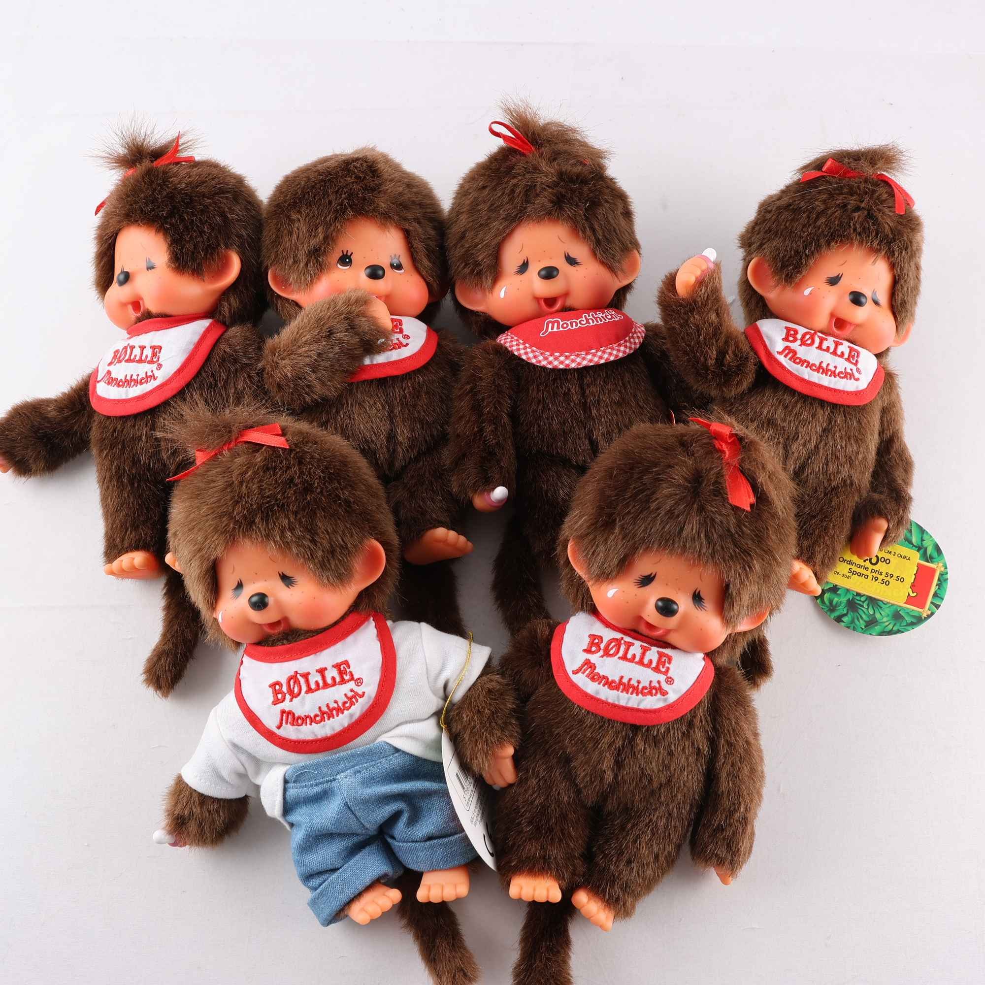 Mjukisdjur, BØLLE, 6st.
