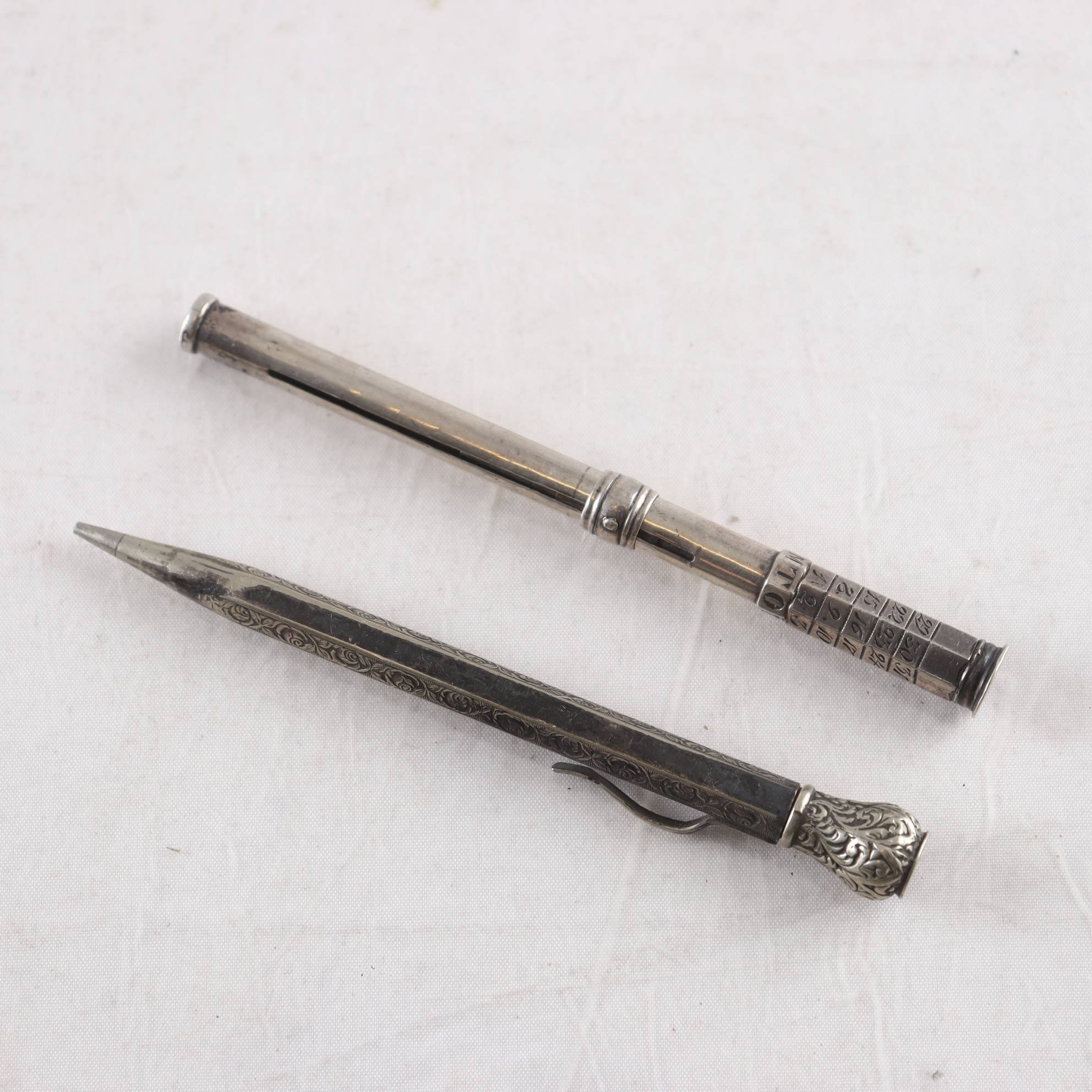 Pennor, silver, 2 st