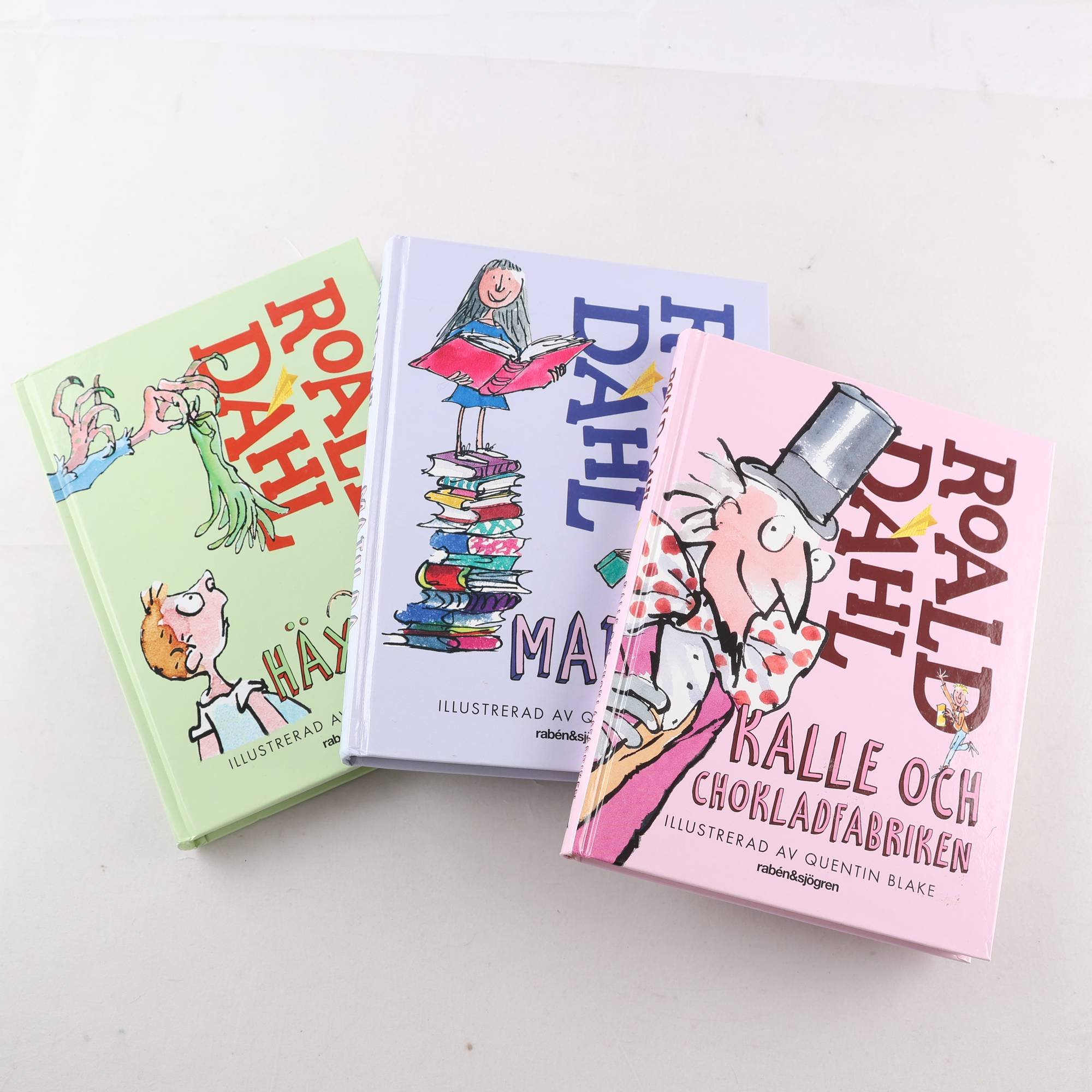 Roald Dahl, bokpaket med 3 volymer