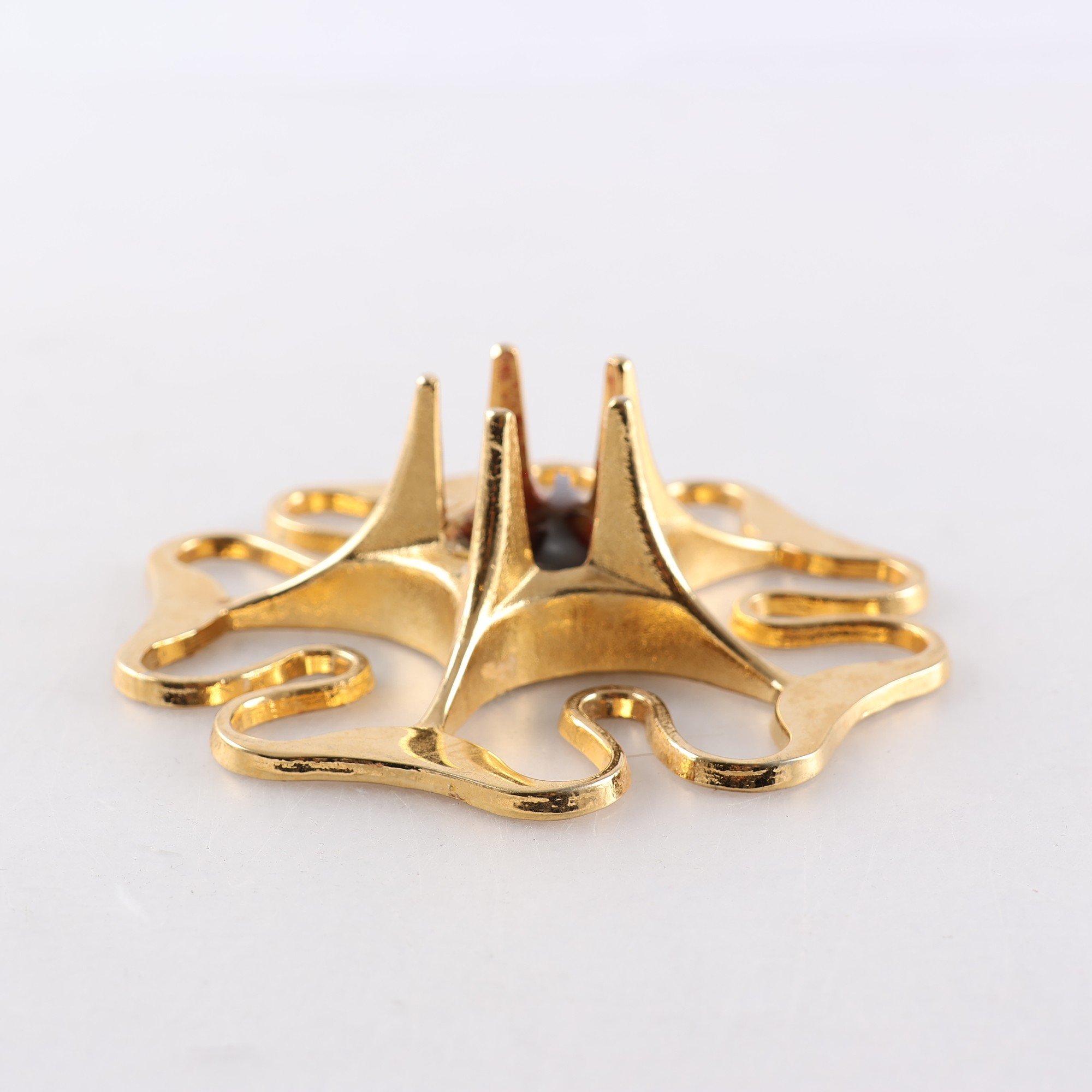 Ljusstake, Skultuna, ’rosen’ mässing.