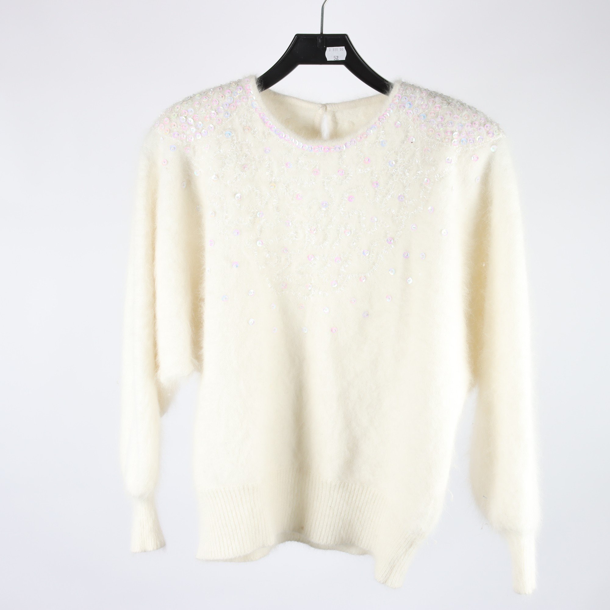 Tröja, Okänd, vit, stl ca. S/M