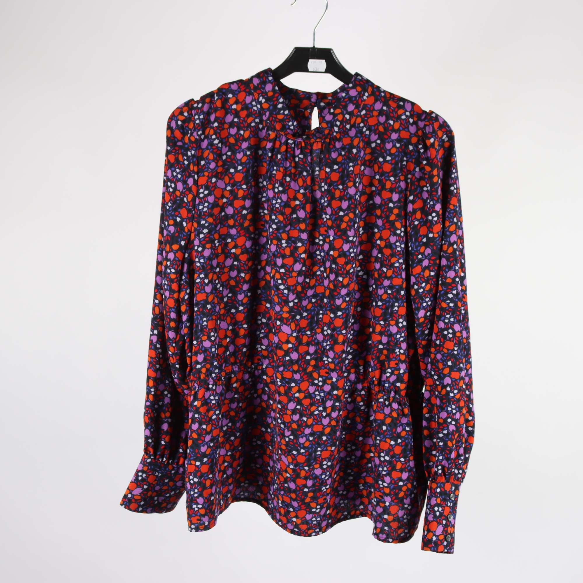 Blus, Halogen, lila, blå, stl. ca. M/L