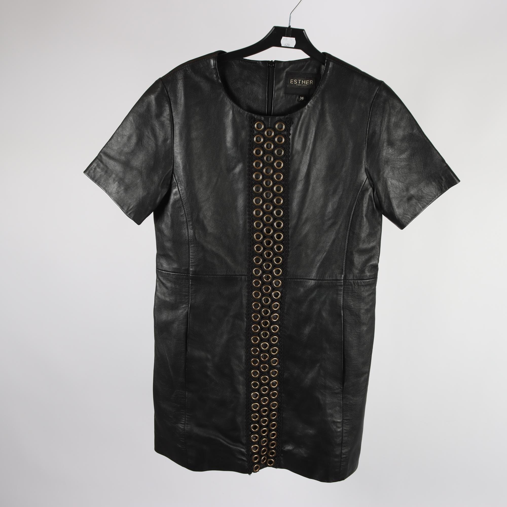 Skinnklänning, Esther svart, stl. 36.