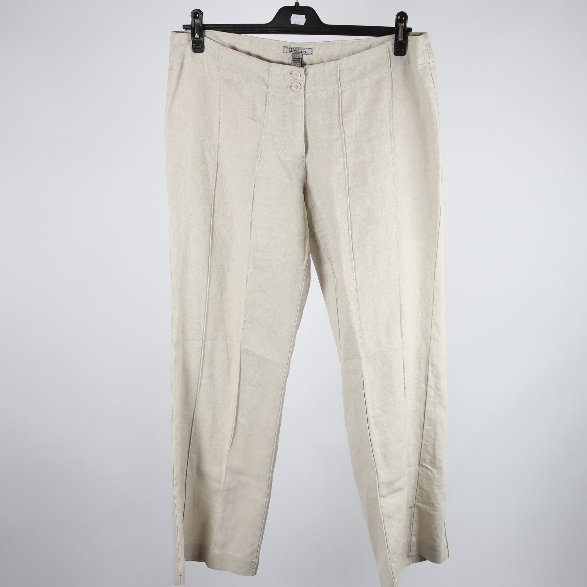 Byxor, Bandolera, beige, lin, stl. 44.