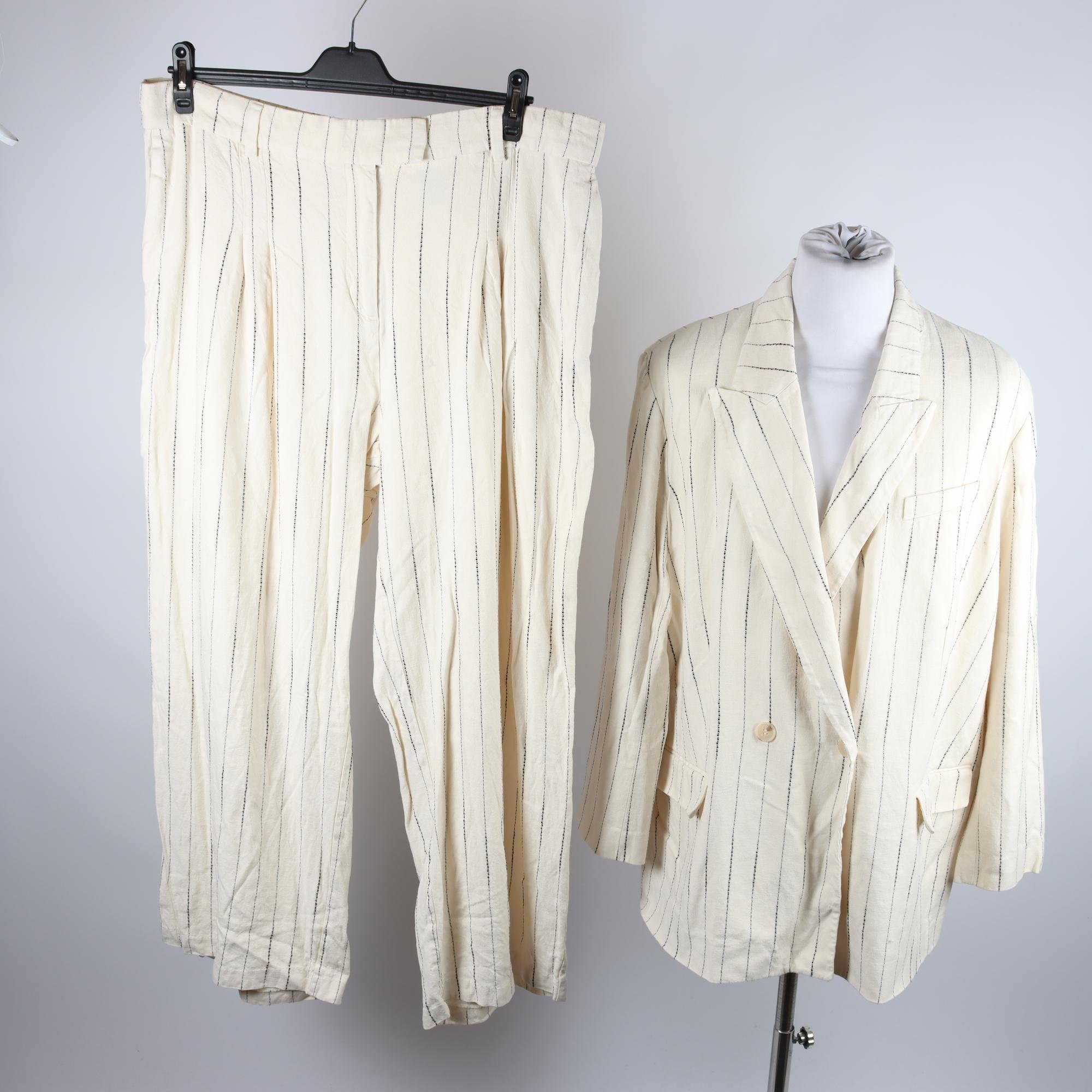 Kostym, H&M, offwhite, stl. XL