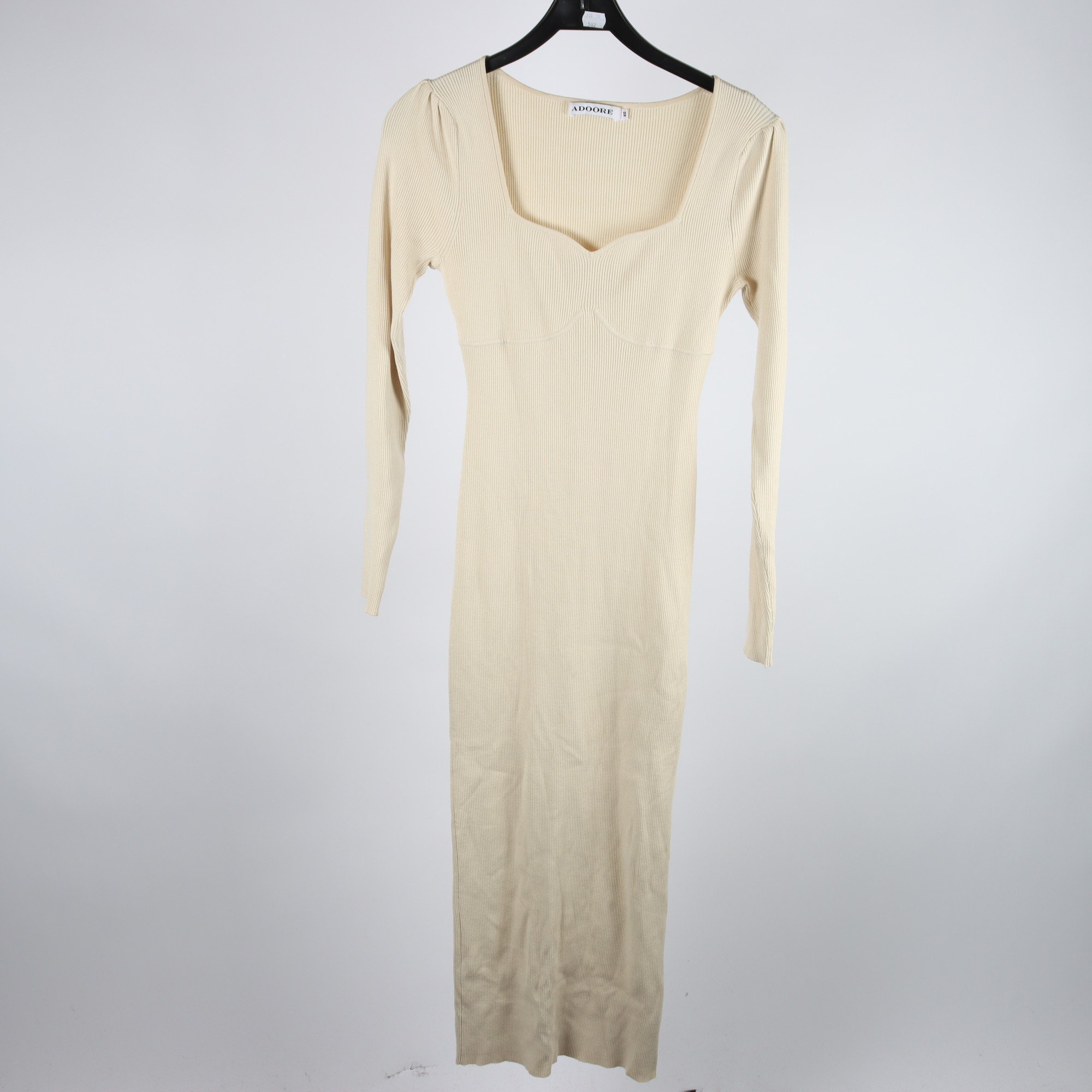 Klänning, Adoore, beige, stickad, stl. 40.