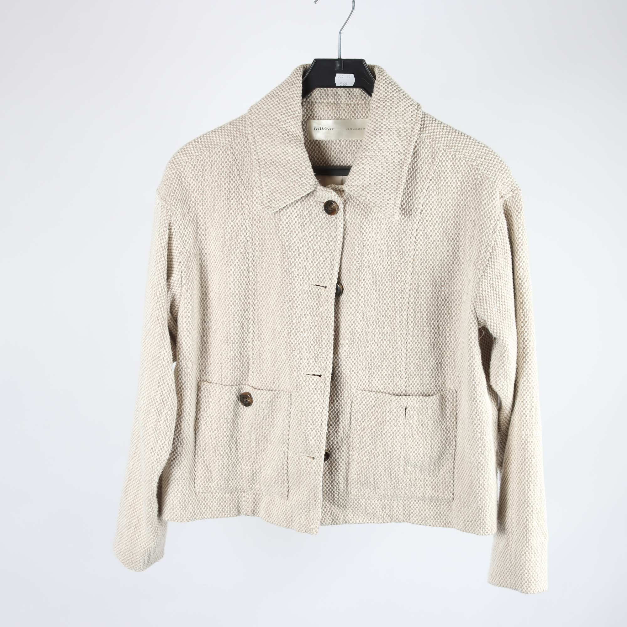 Jacka, InWear, benvit, beige, stl. 38.