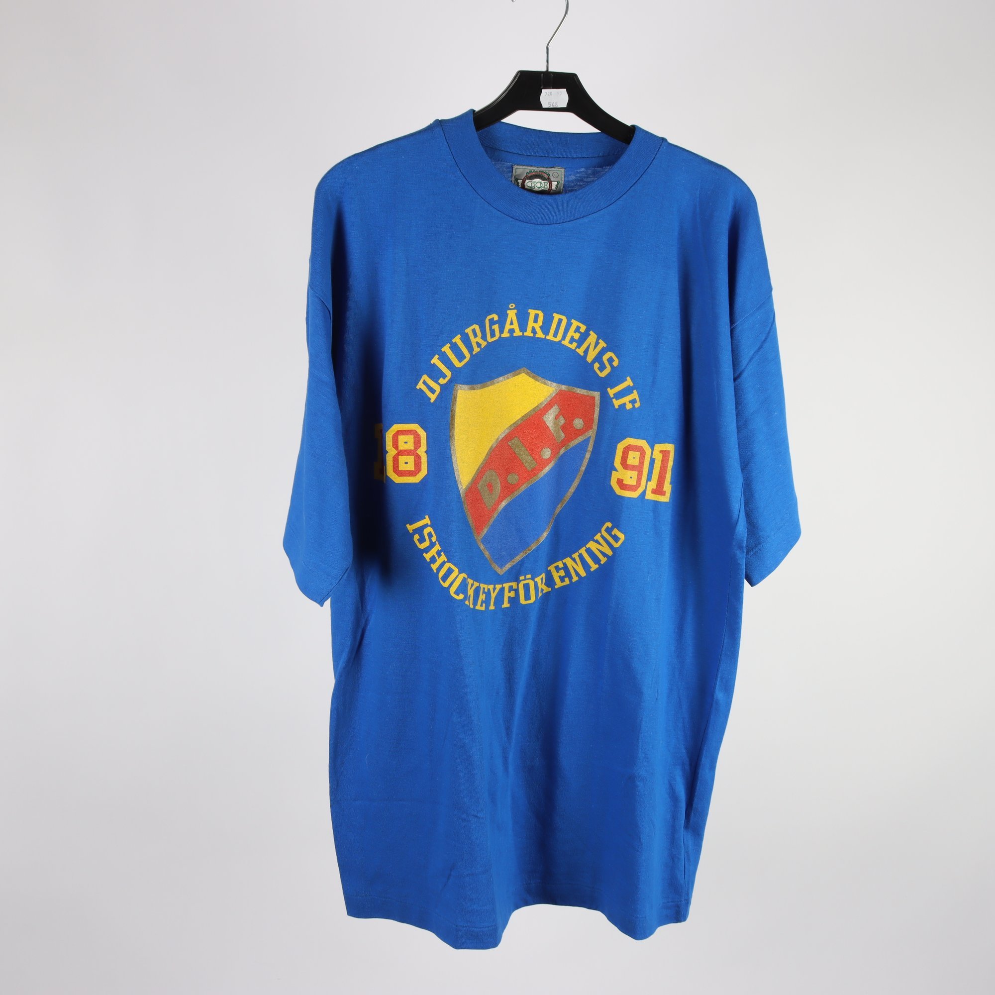 T-shirt, Cliqe, Djurgården, DIF, blå, stl. L.