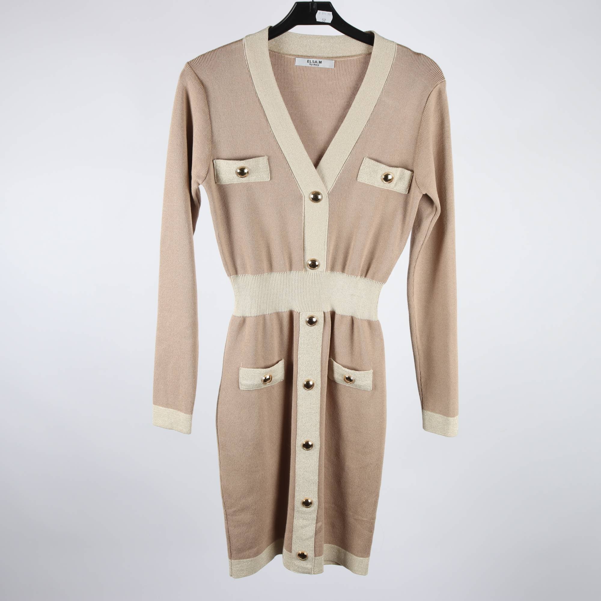 Klänning, Elsa.M by May, beige, stl ca. S/M