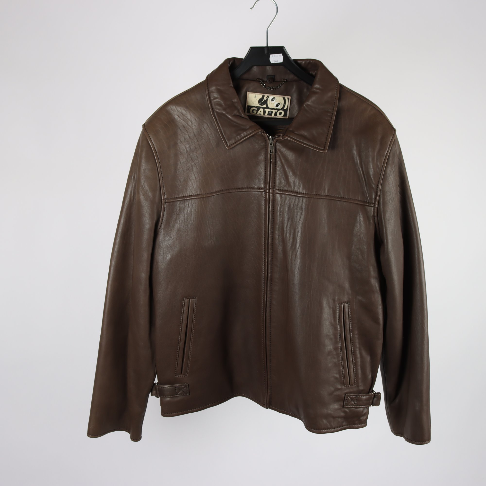 Skinnjacka, Gatto, brun, stl. 50
