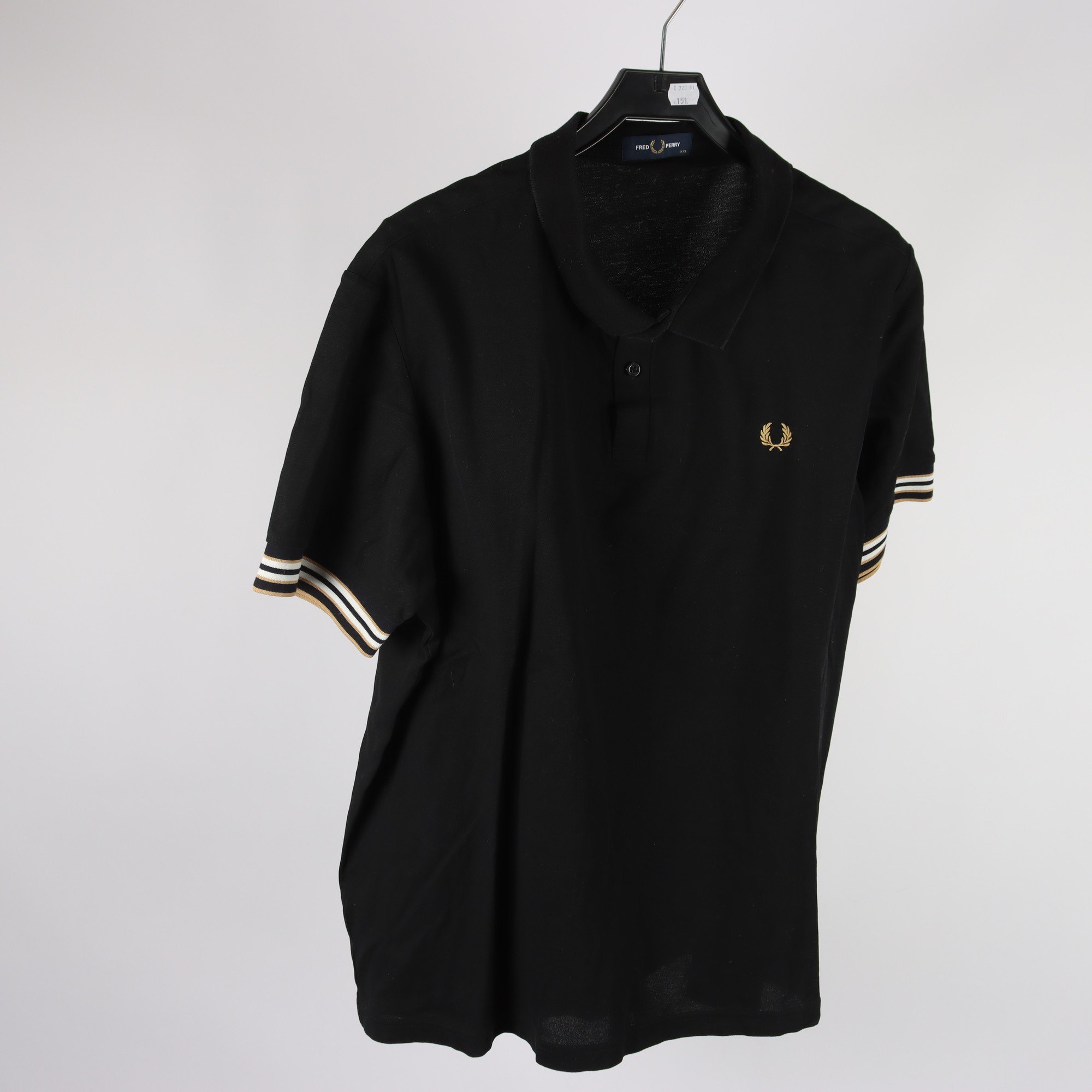 Pikètröja, Fred Perry, svart, stl. XXL