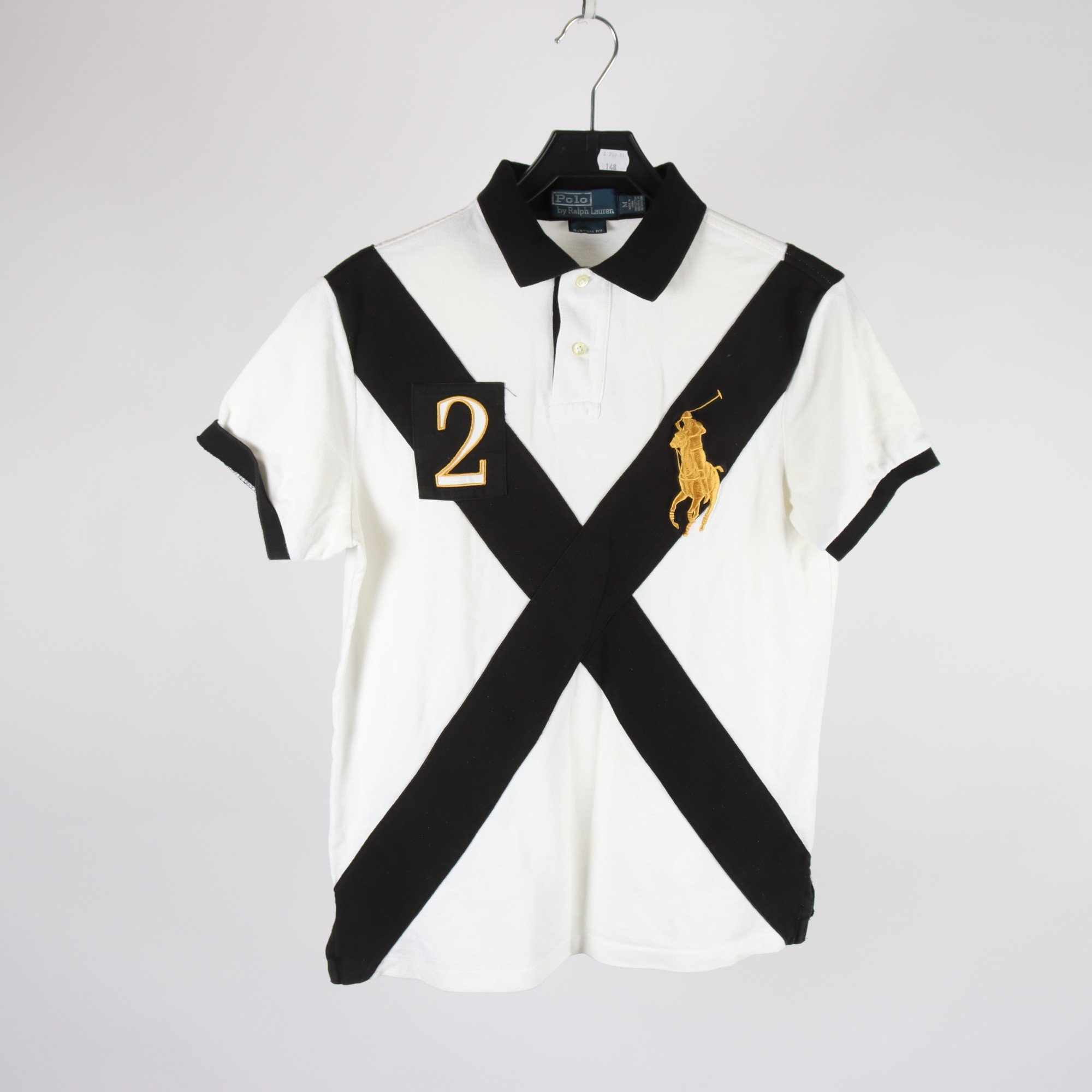 Pikètröja, Polo Ralph Lauren, svart, vit, stl. M