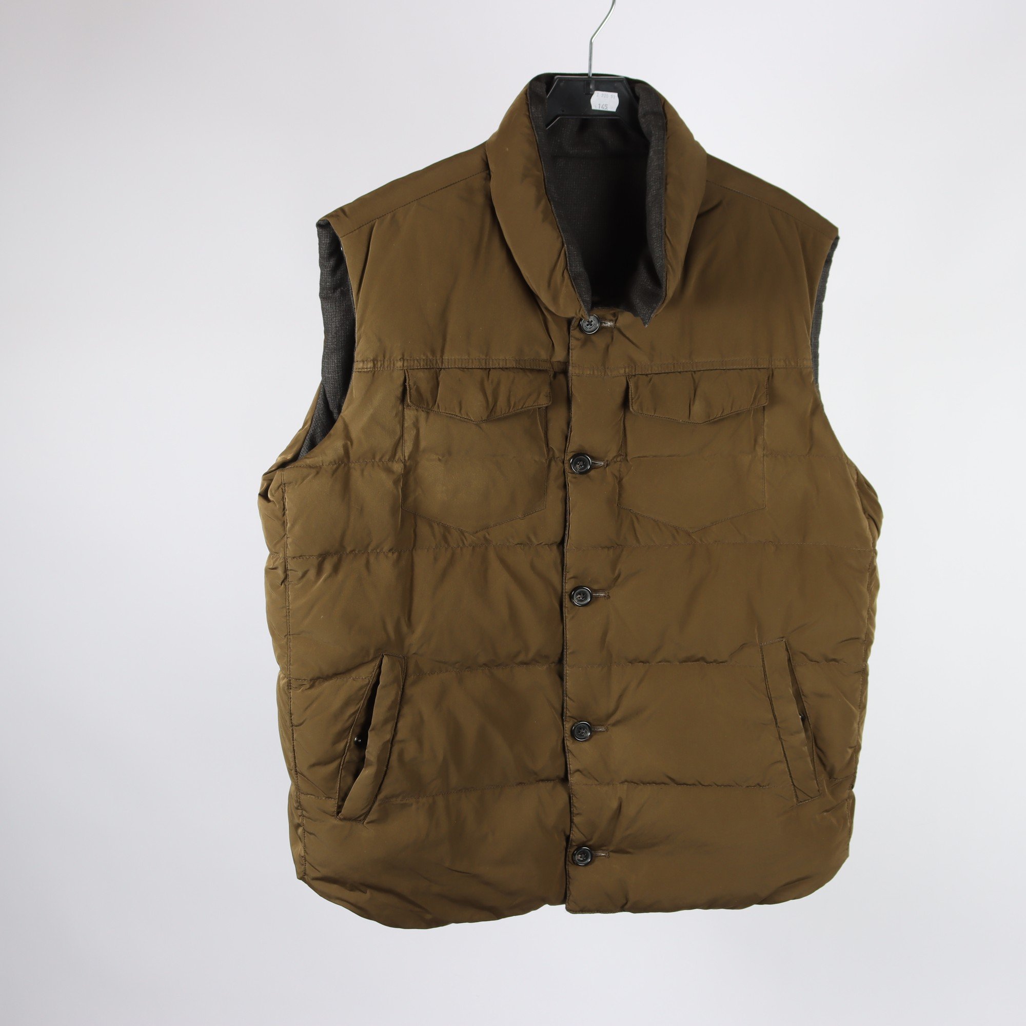 Väst, Emidio Tucci, grön, grå, stl. 58