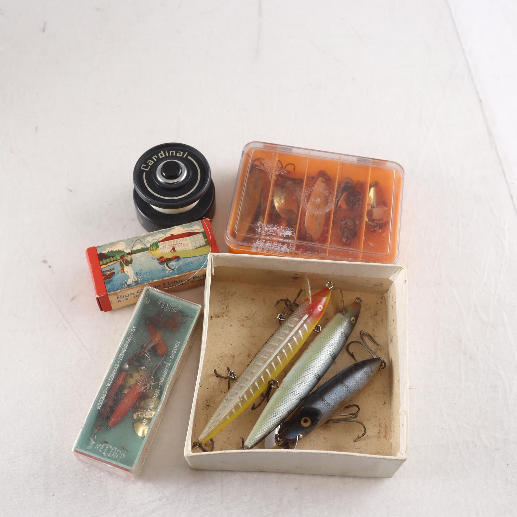 Fiskedrag, Abu-fiskedrag mm, blandat.