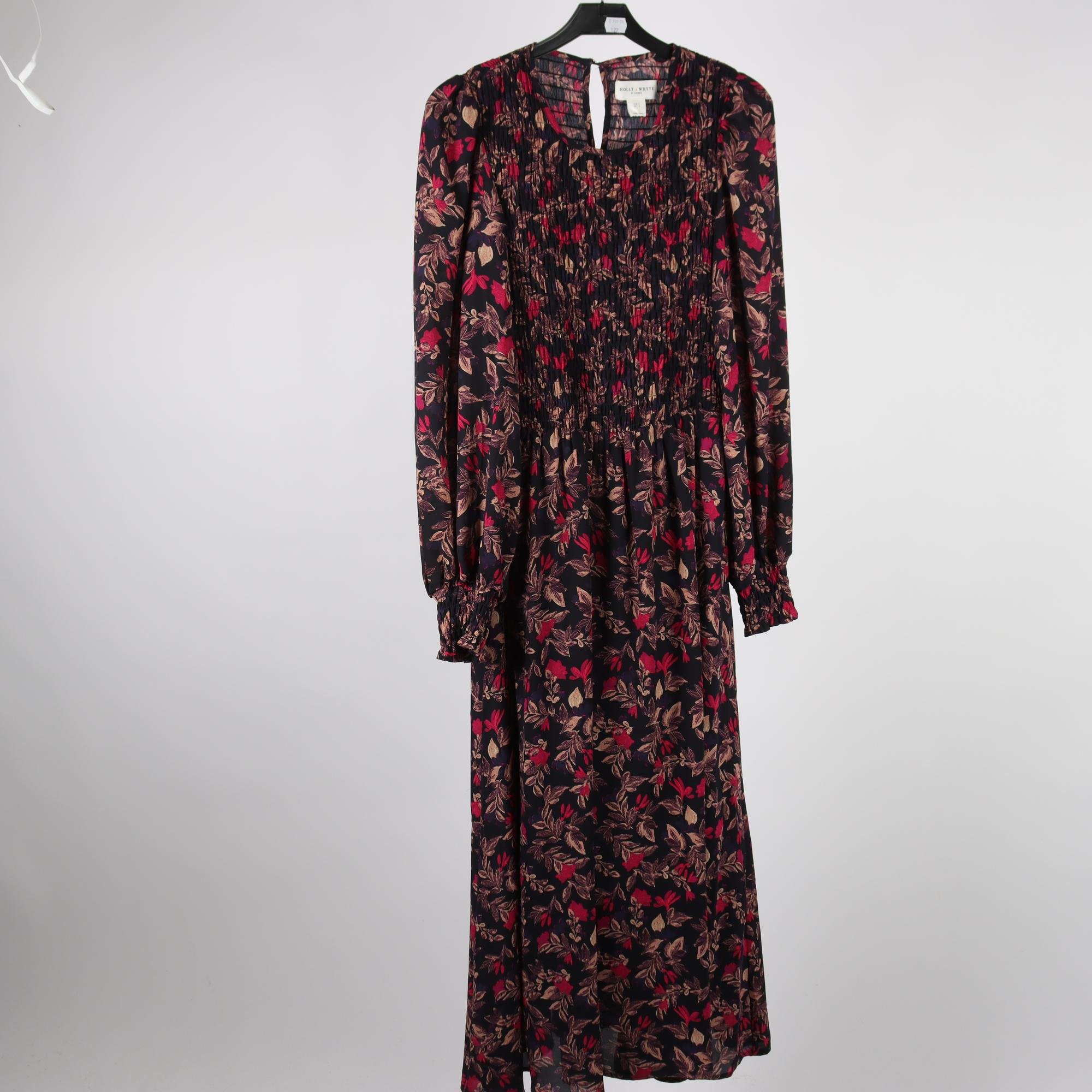 Klänning, Holly & Whyte by Lindex, svart, mönstrad, stl. S