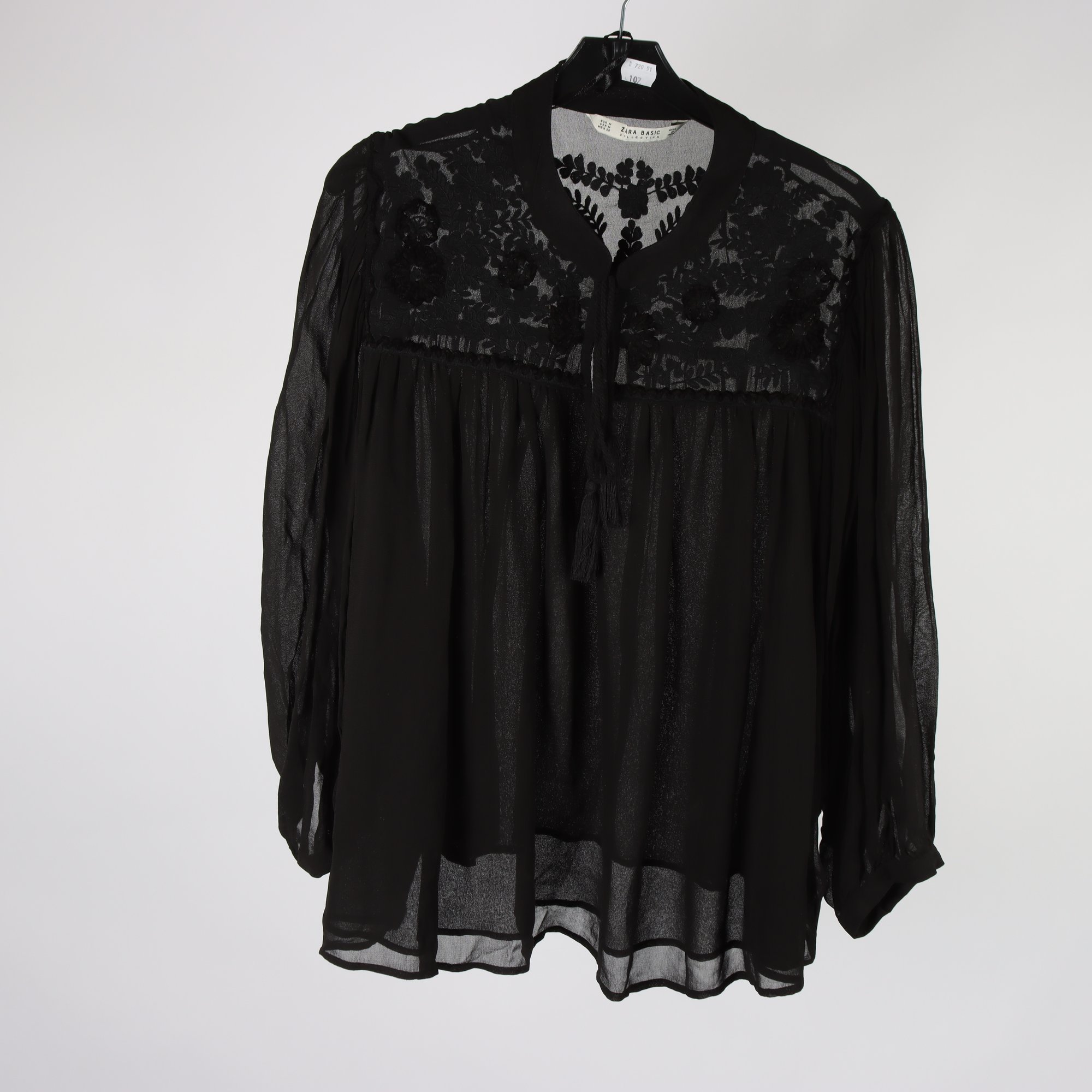 Blus, Zara, svart, stl. M