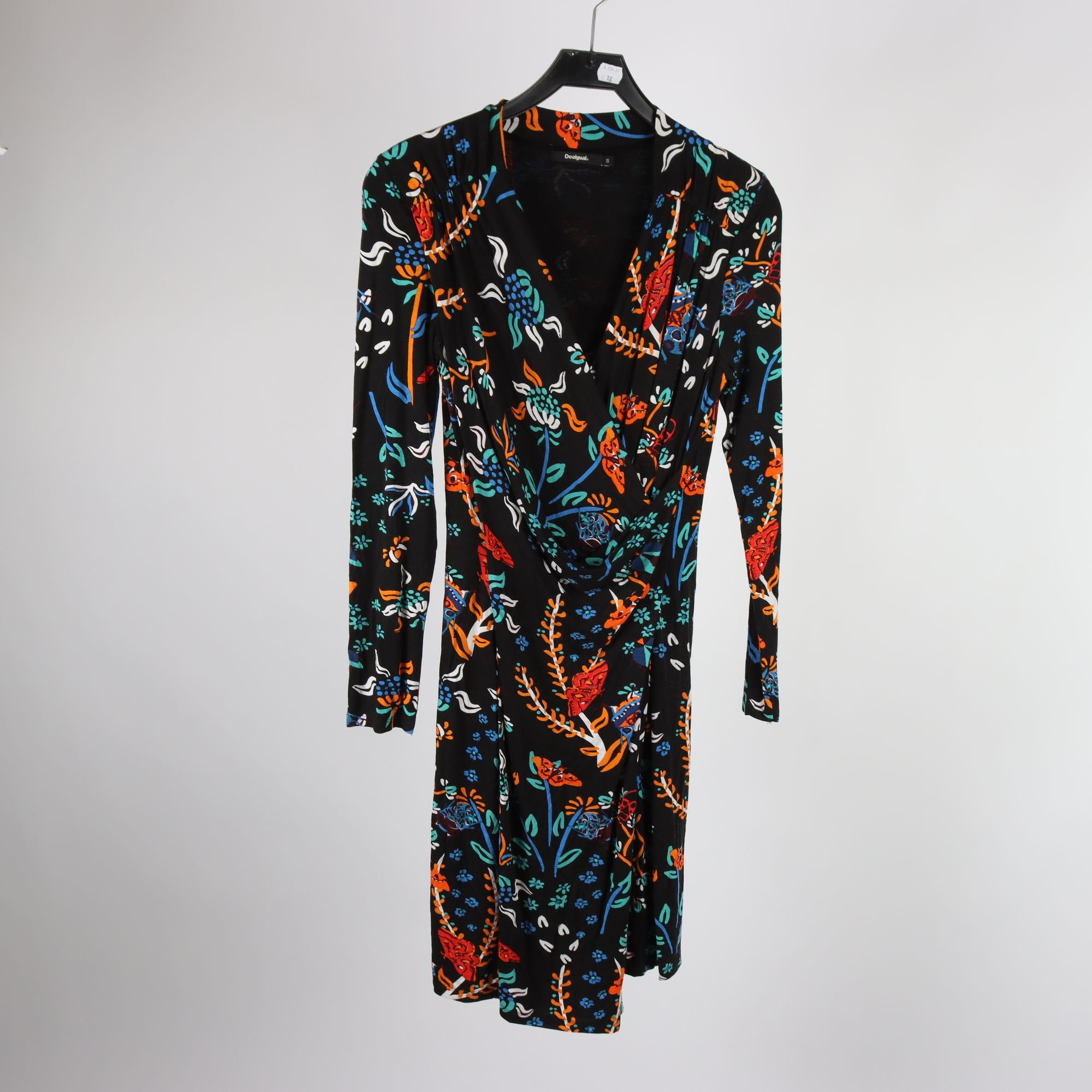 Klänning, Desigual, svart, mönstrad, stl. S