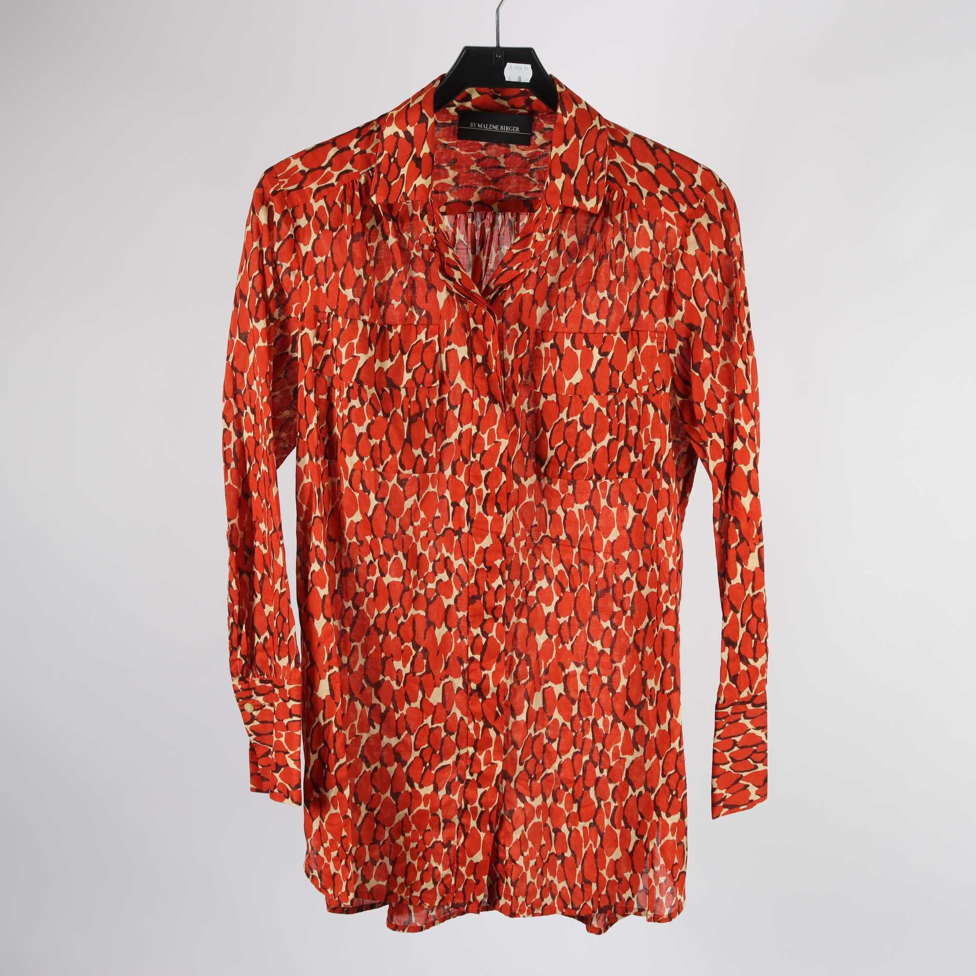 Blus, By Malene Birger, mönstrad, stl. 38