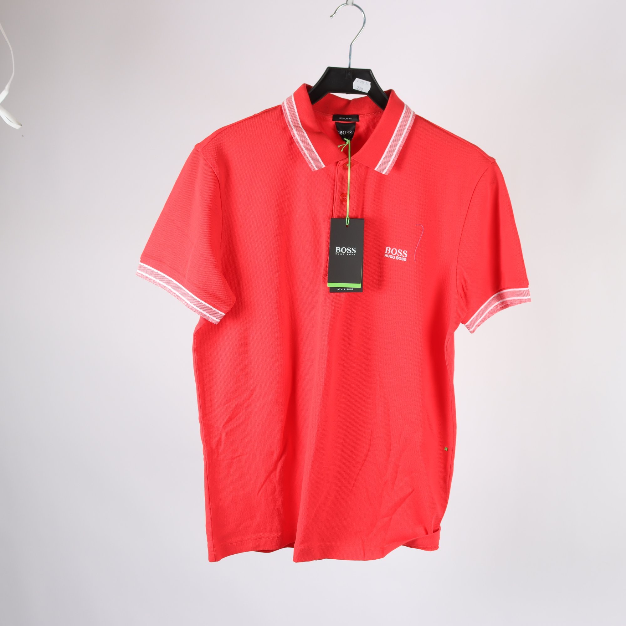 Pikètröja, Hugo Boss, röd, stl. M