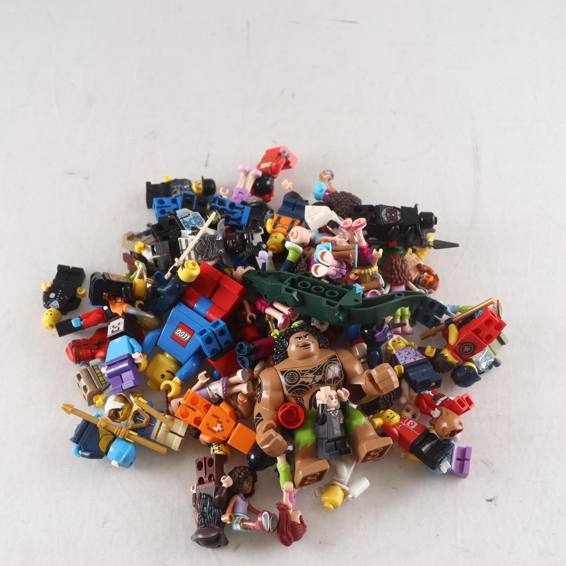 Lego, Lego figurer, blandat.