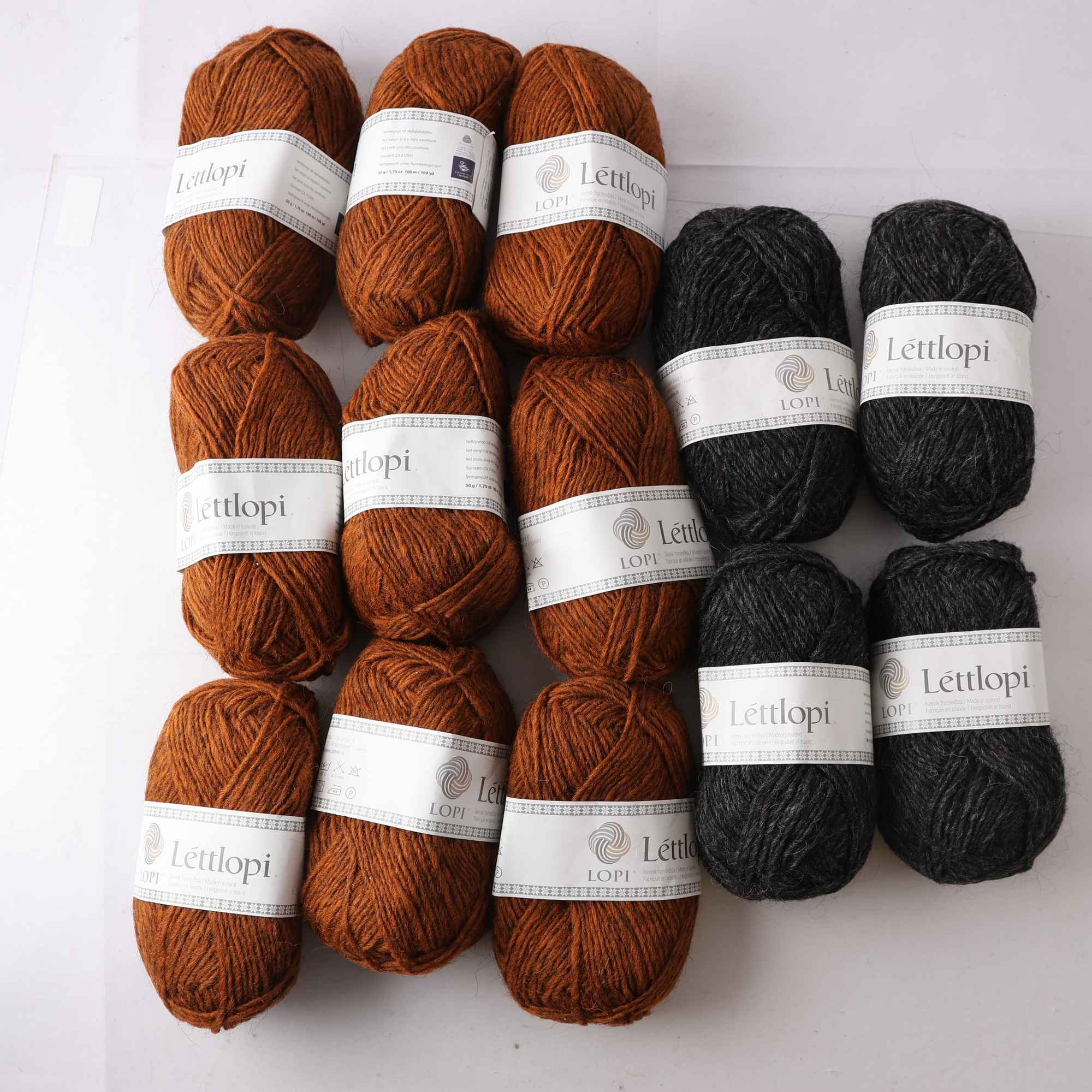 Garn, Lettilopi, Island, brun, ull, 11 st.