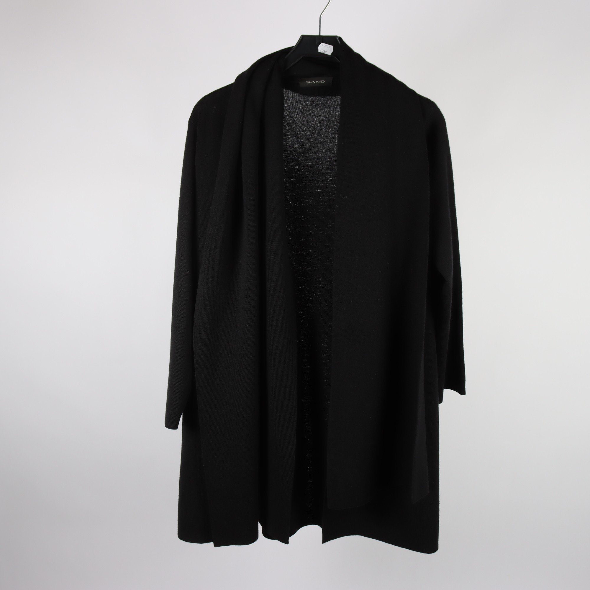 Långkofta, Sand, svart, stl. M