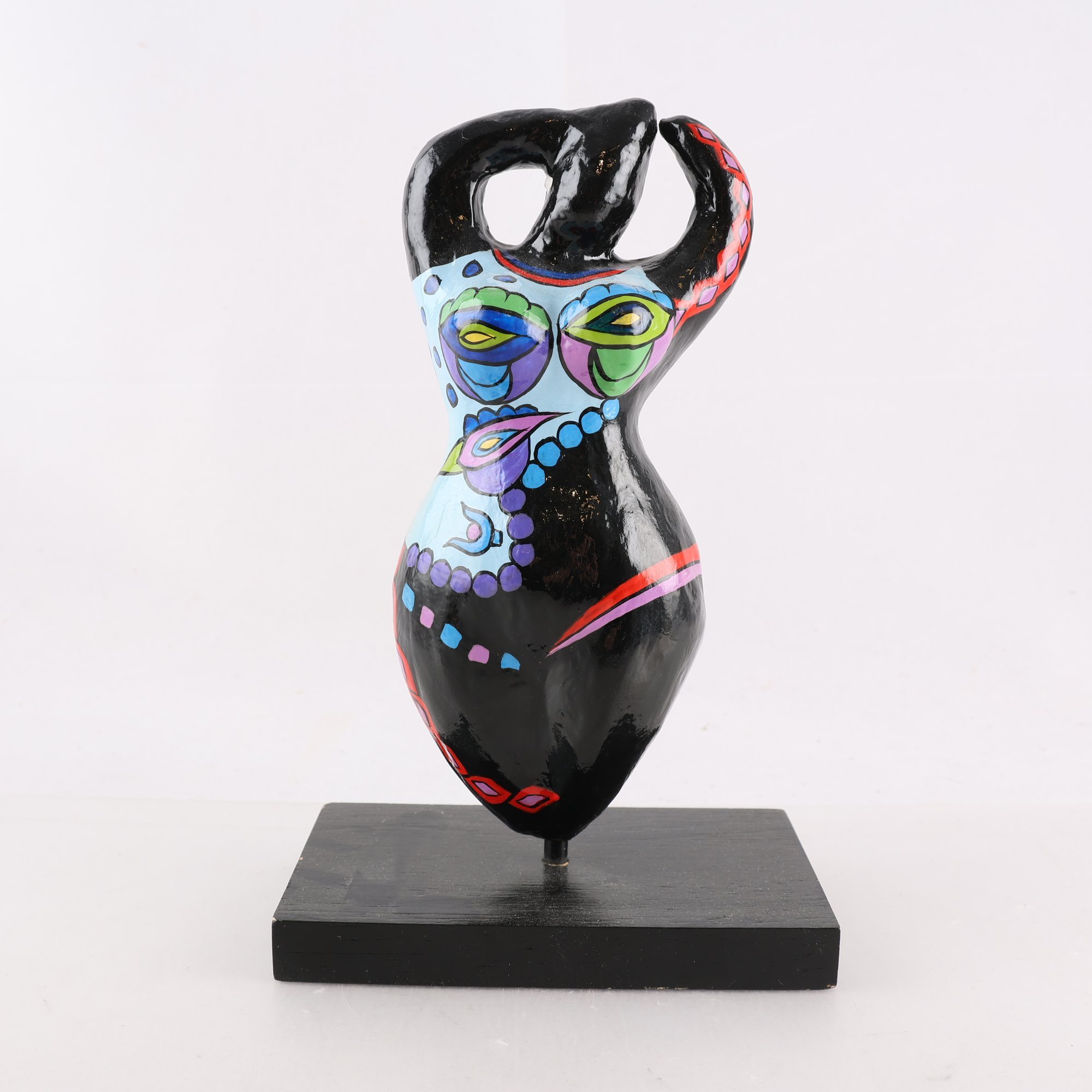 Skulptur, papier mache, Niki de Saint Phalles stil