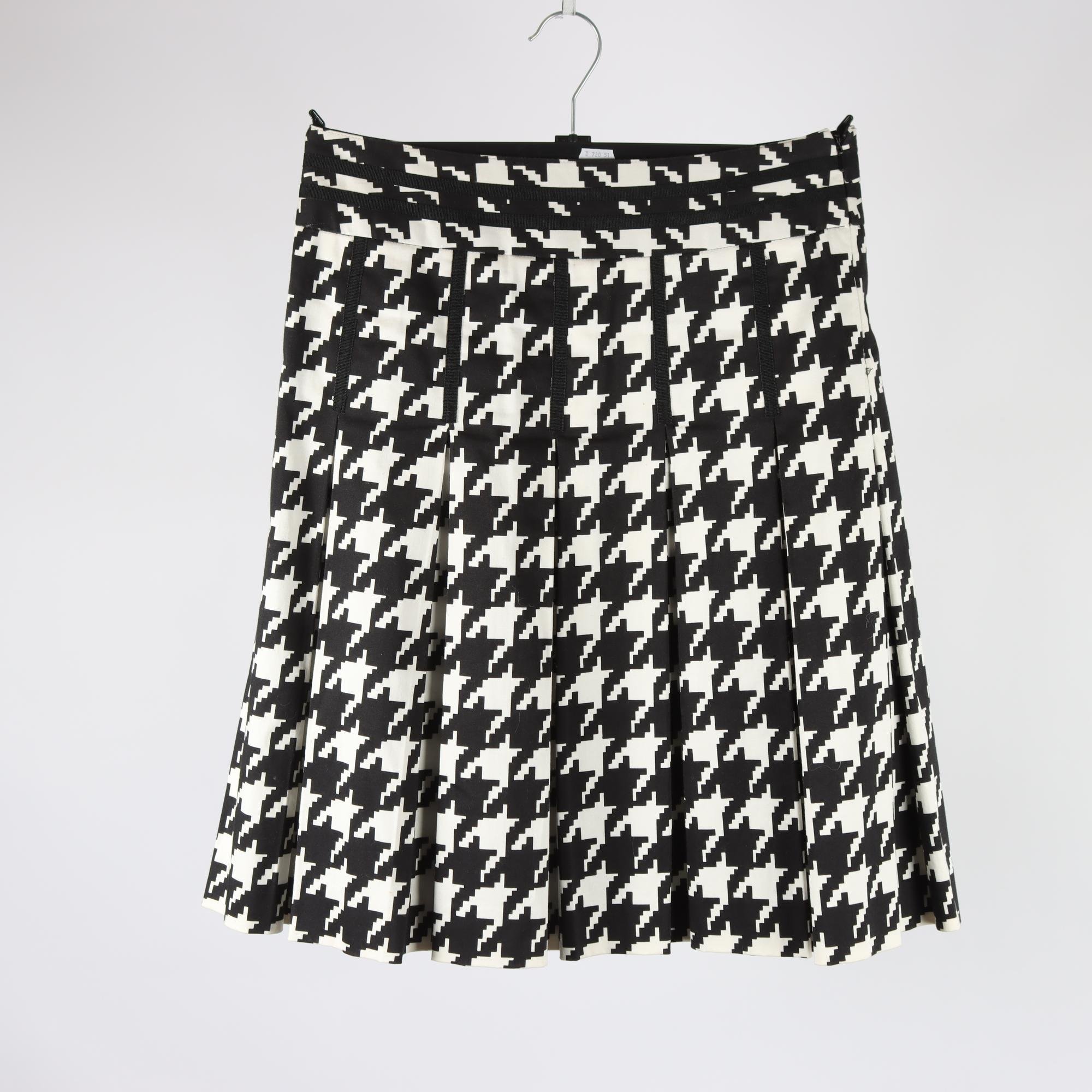 Kjol, STOCKH LM, svart, vit, mönstrad, stl. 34
