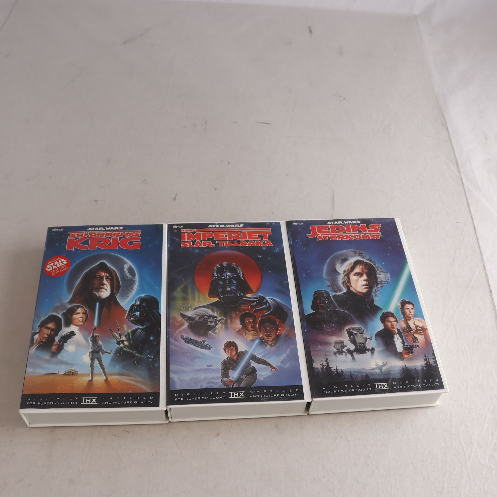 VHS, Stjärnornas Krig, Star wars-triologin