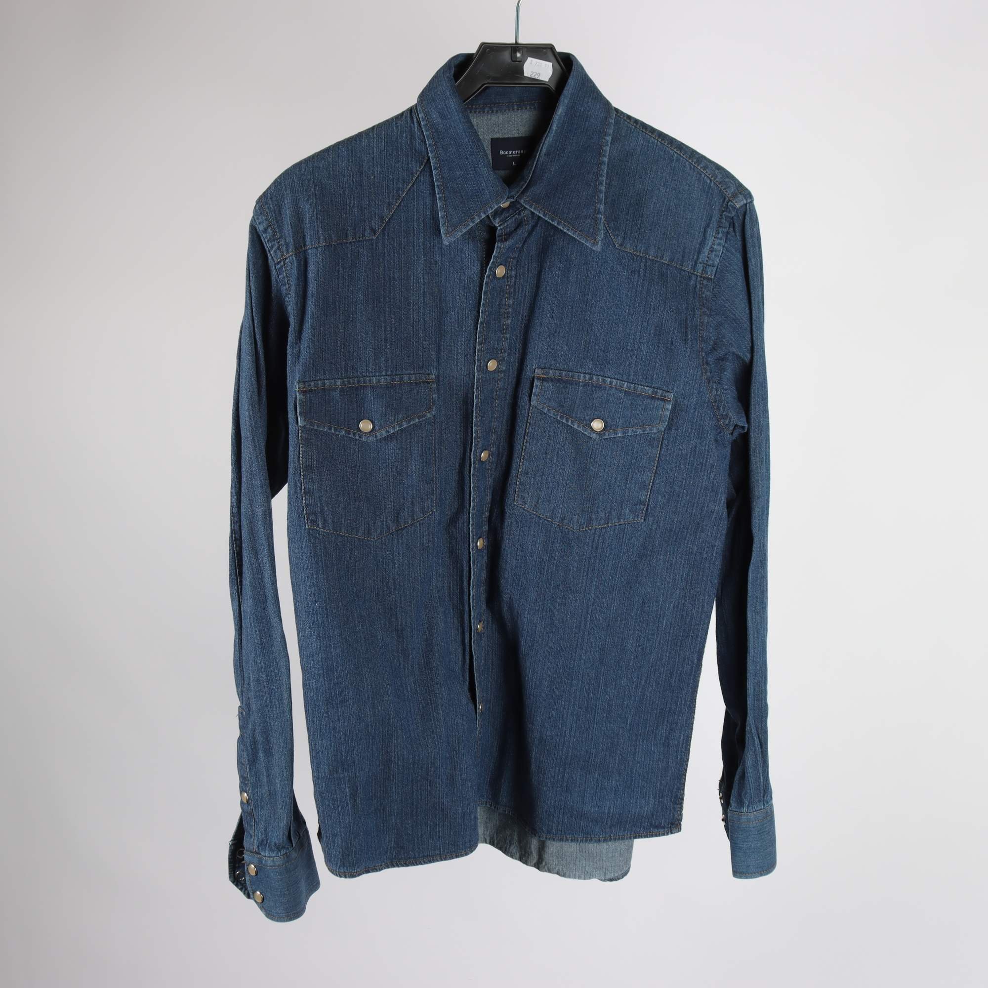 Jeansskjorta, Boomerang, blå, stl. L