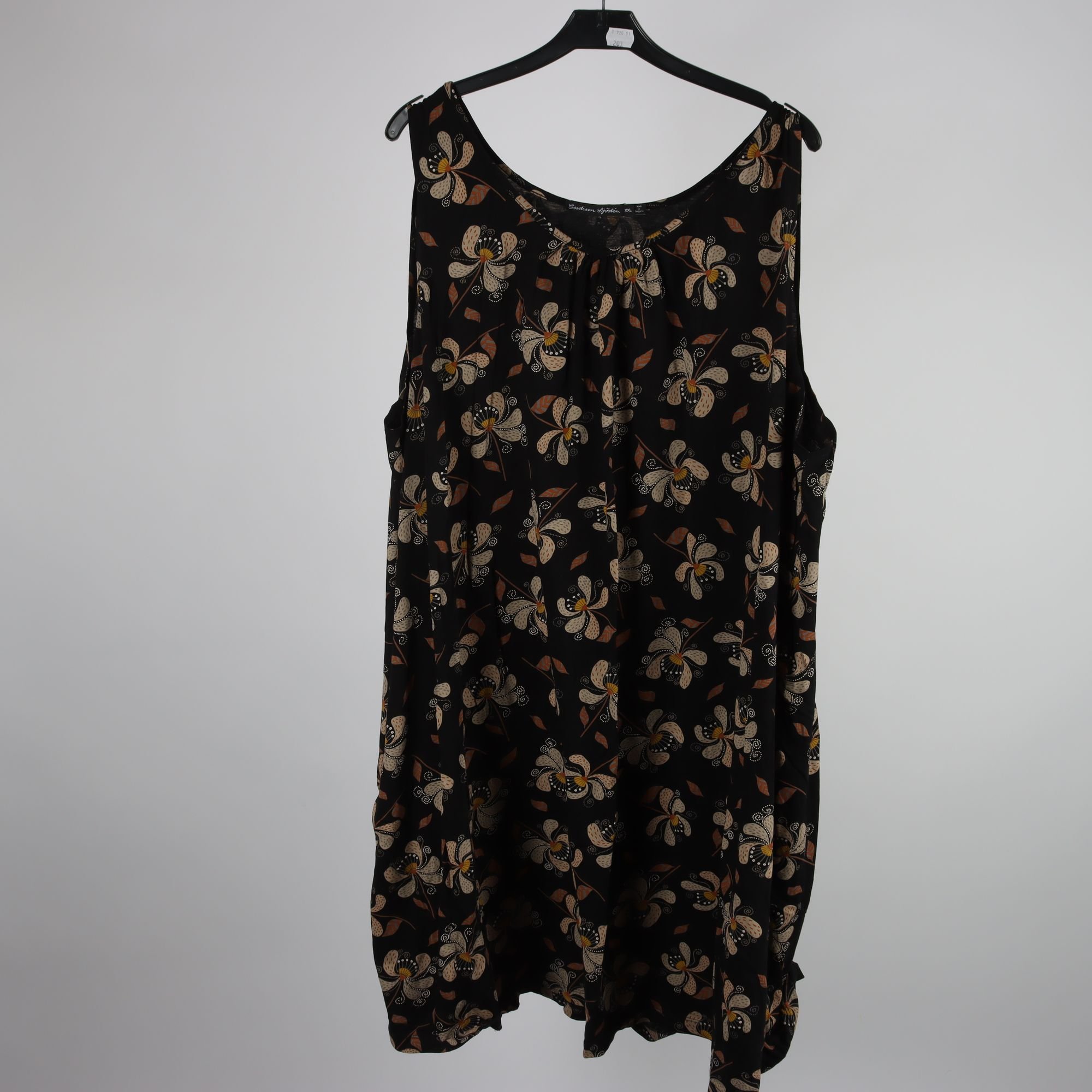 Klänning, Gudrun Sjödèn, svart, mönstrad, stl. XXL