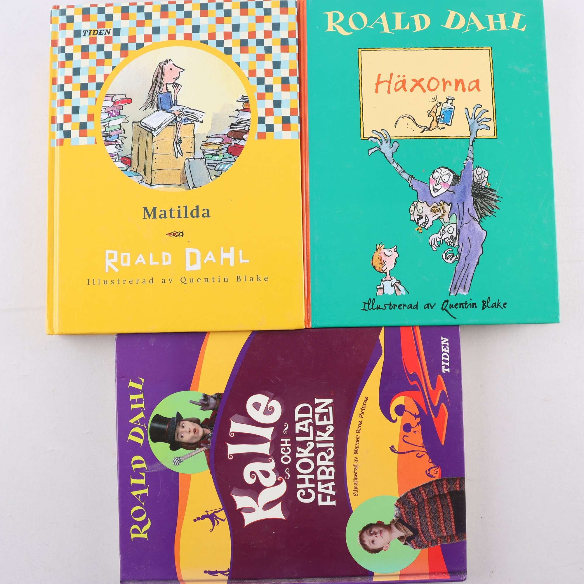 Roald Dahl, bokpaket med 3 volymer