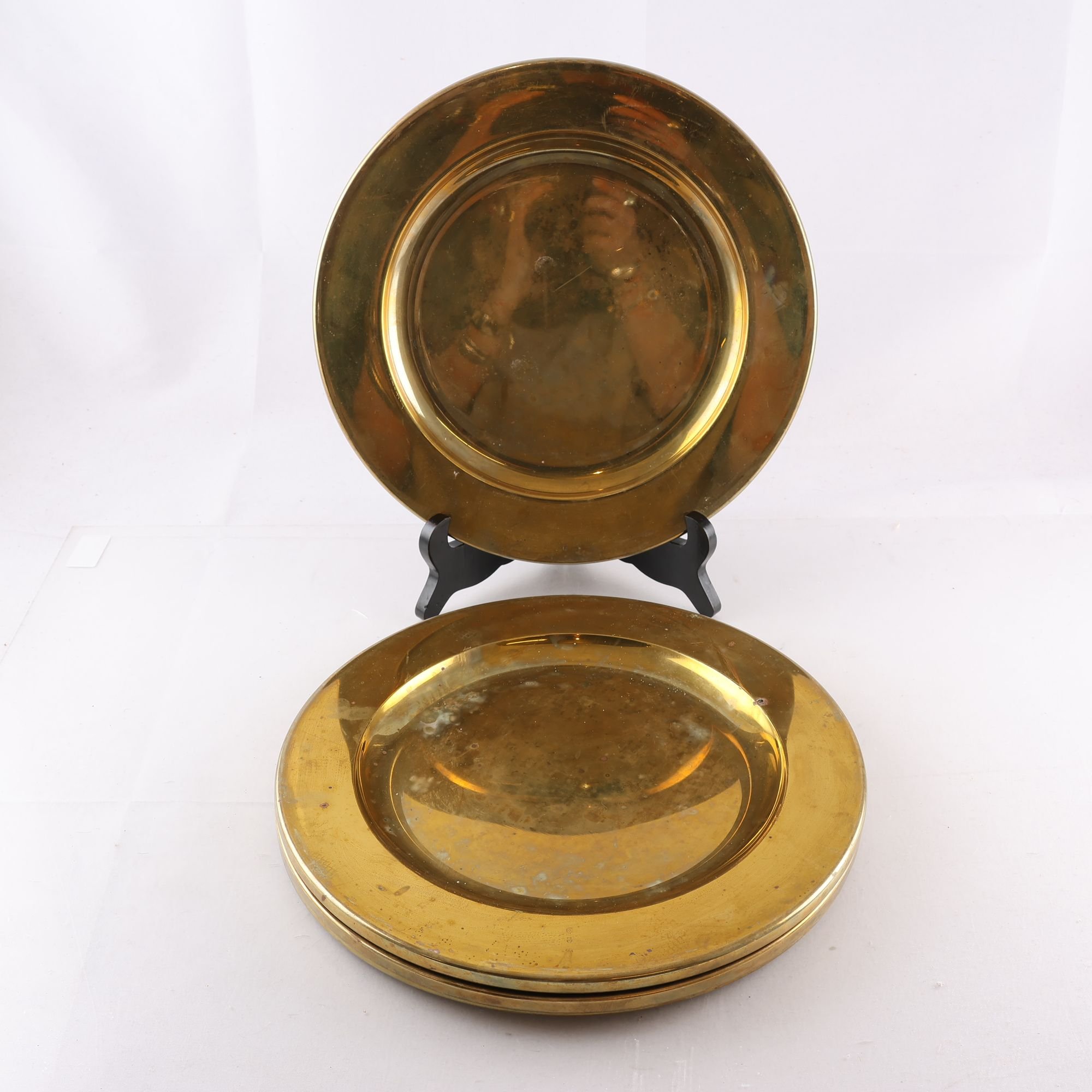 Fat, mässing, G & G Studio E Disegno, Italien, 4 st. Samfraktas ej.