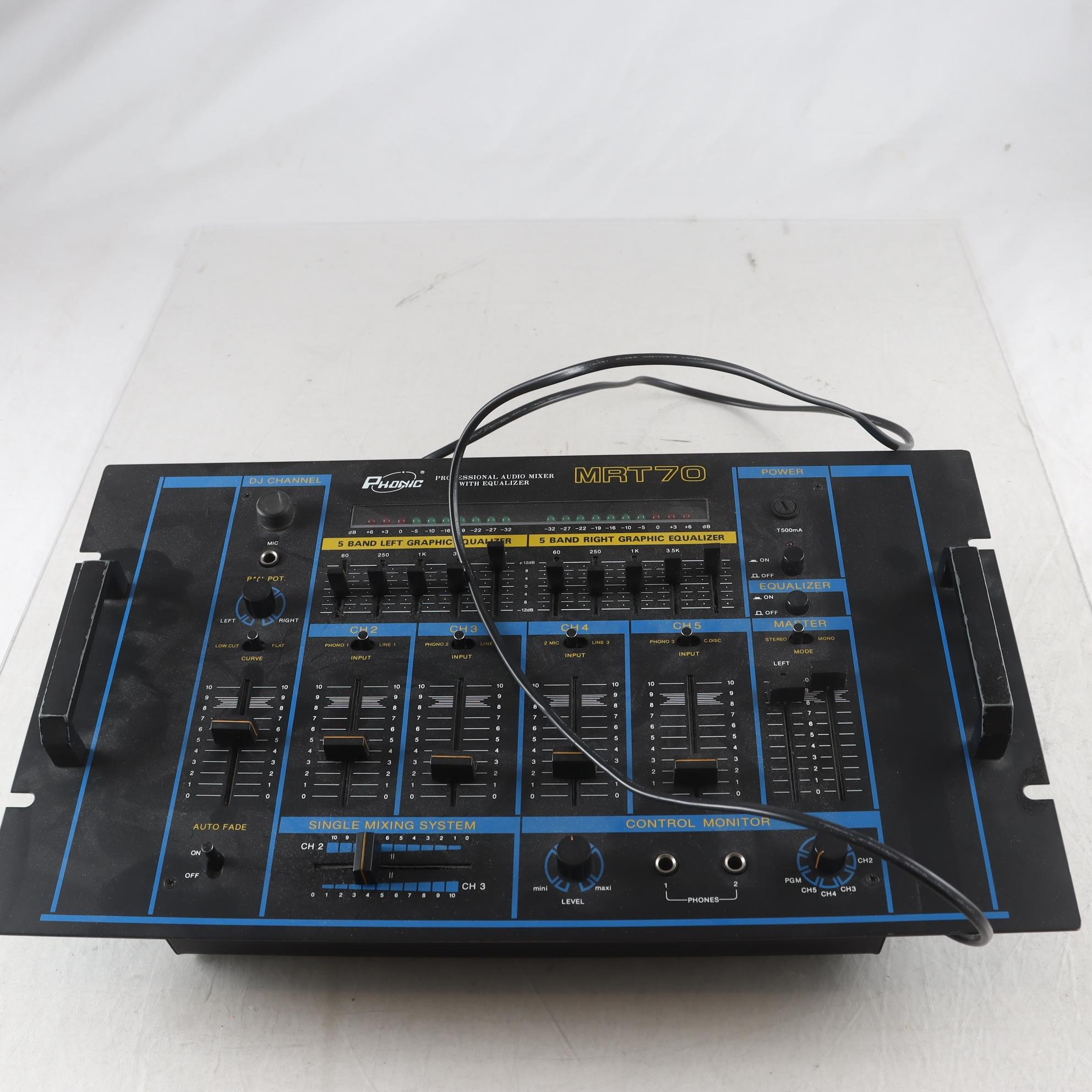 Dj Mixer, Phonic MRT70. Samfraktas ej.