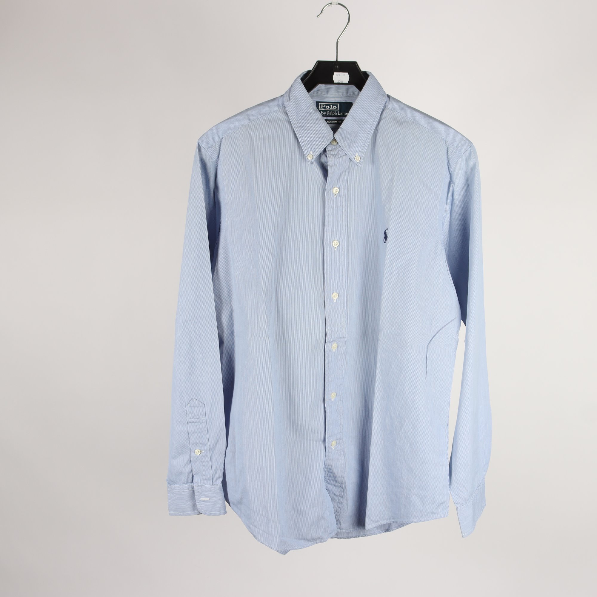 Skjorta, Polo Ralph Lauren, randig, vit, blå, stl. 39.