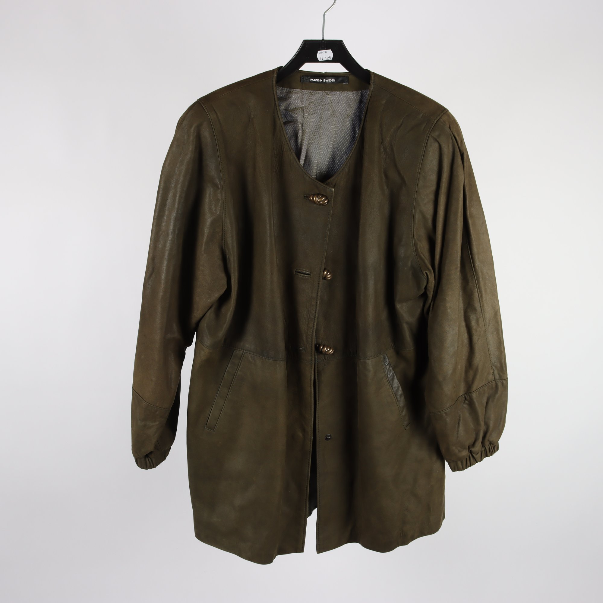 Skinnjacka, Pege skinn, vintage, 100% läder, stl. 38