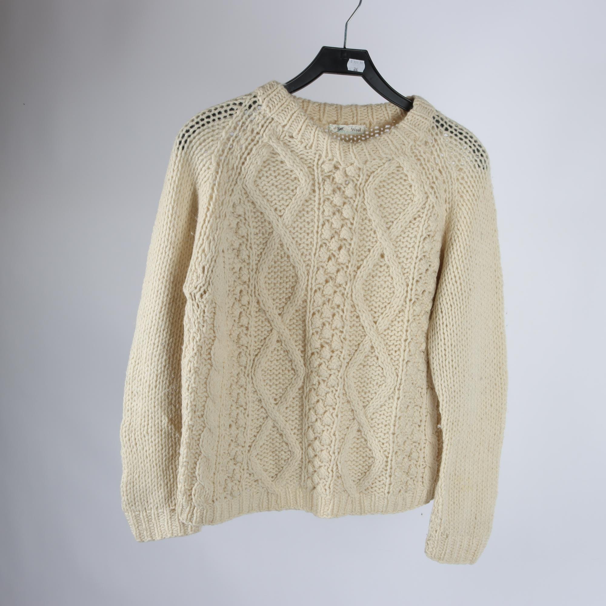 Tröja, Okänd, ljusbeige, stl. ca. S/M