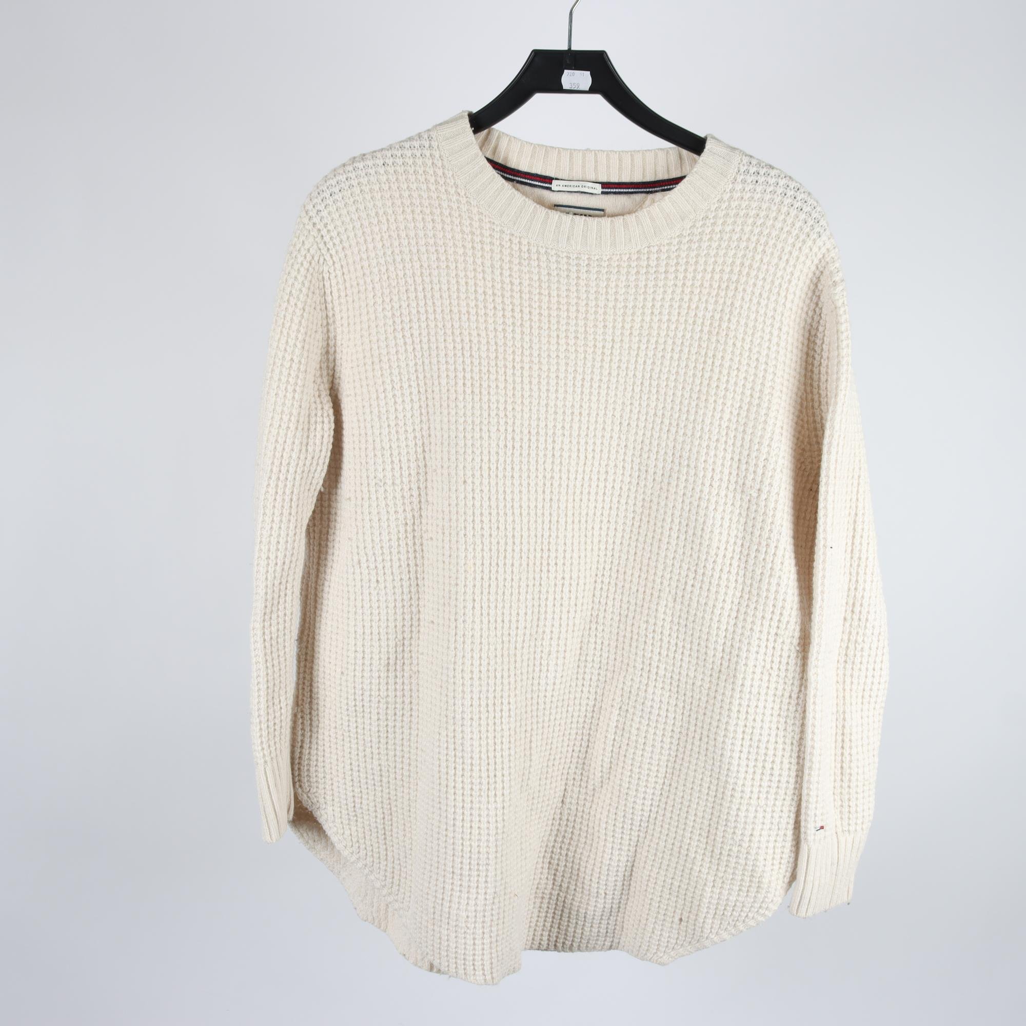 Tröja, Tommy Hilfiger, vit, ullmix, stl. XS.